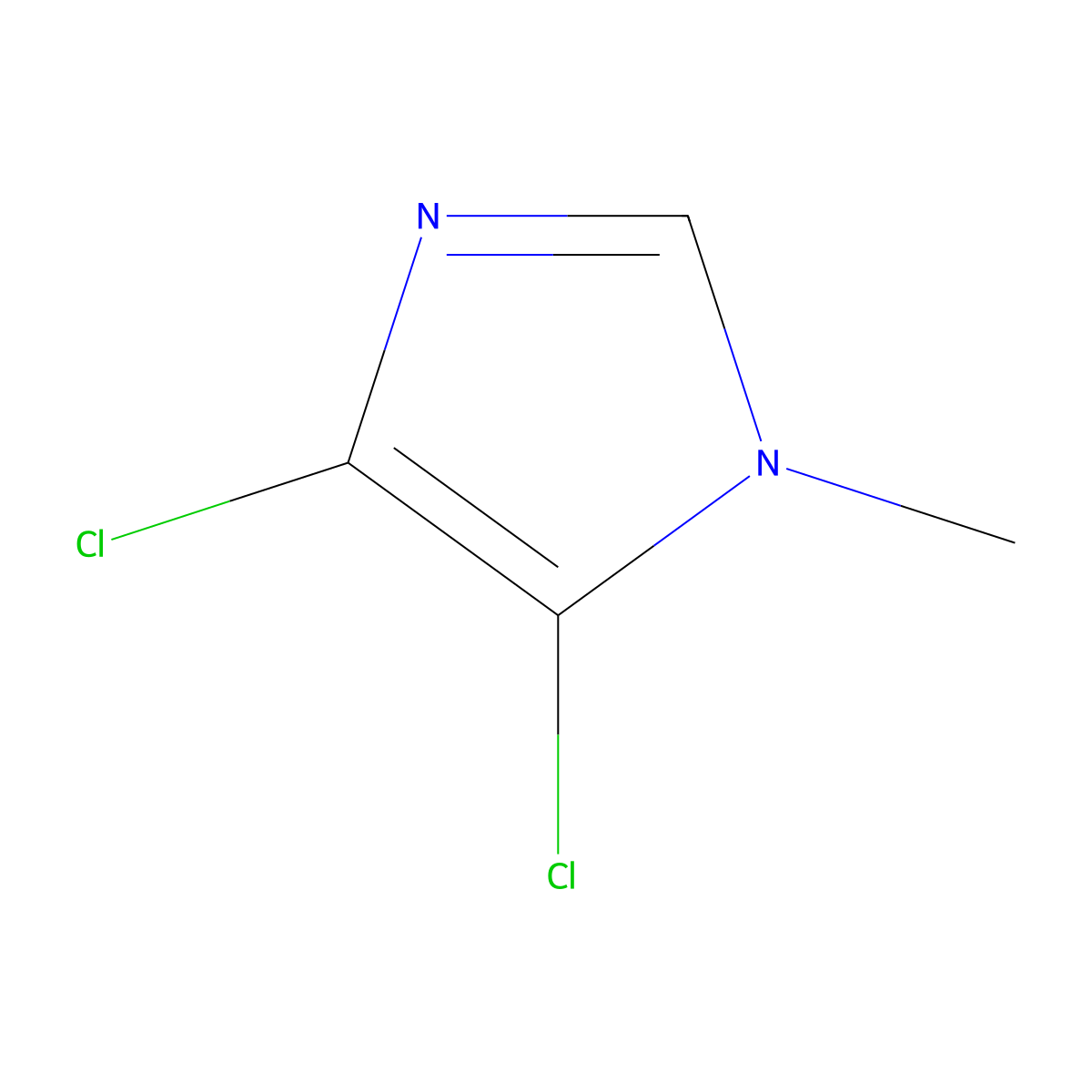 4,5-Dichloro-1-methylimidazole molecular structure, CAS 1192-53-6