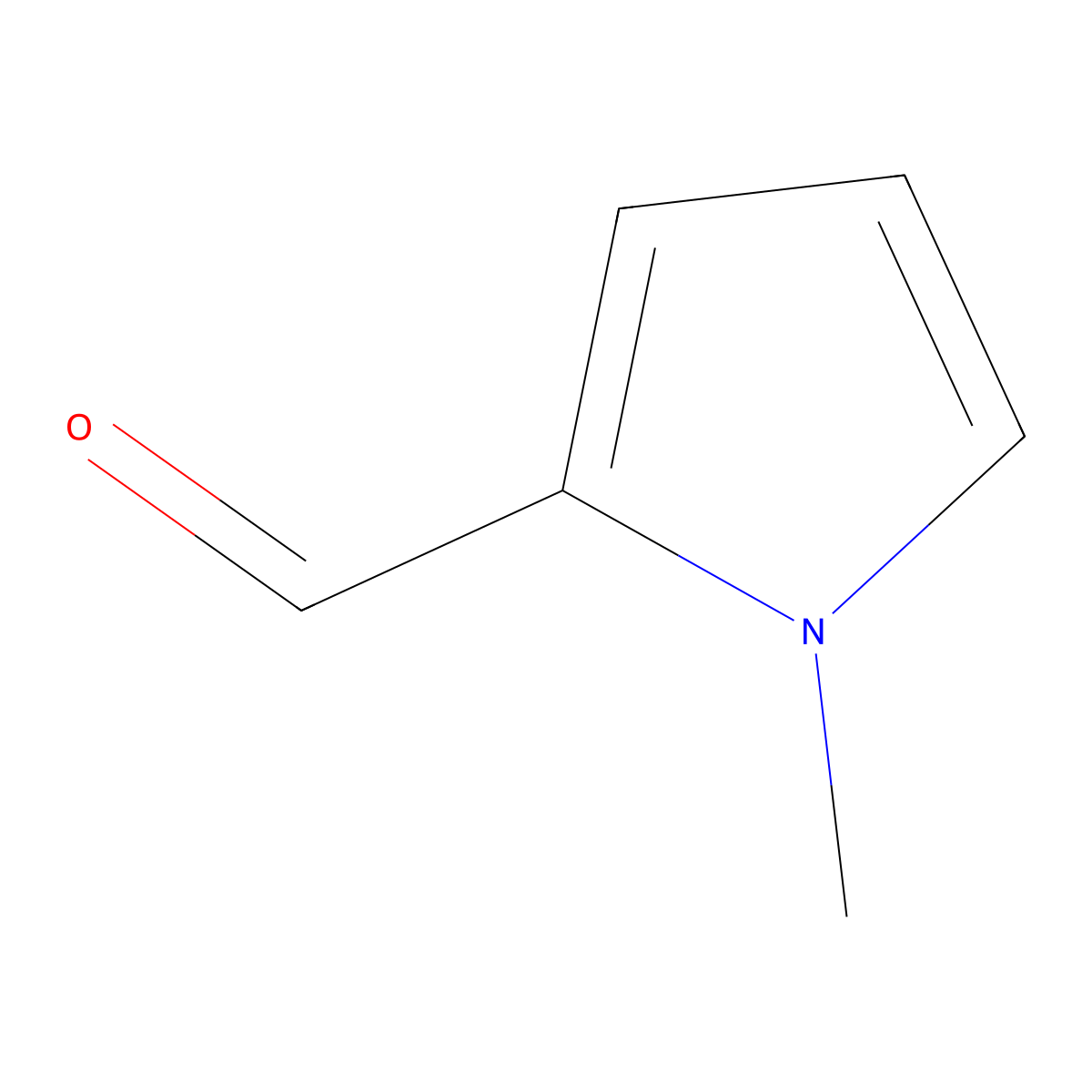 1-Methyl-1H-pyrrole-2-carbaldehyde molecular structure, CAS 1192-58-1