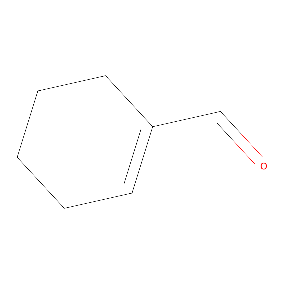 1-Cyclohexene-1-carboxaldehyde molecular structure, CAS 1192-88-7