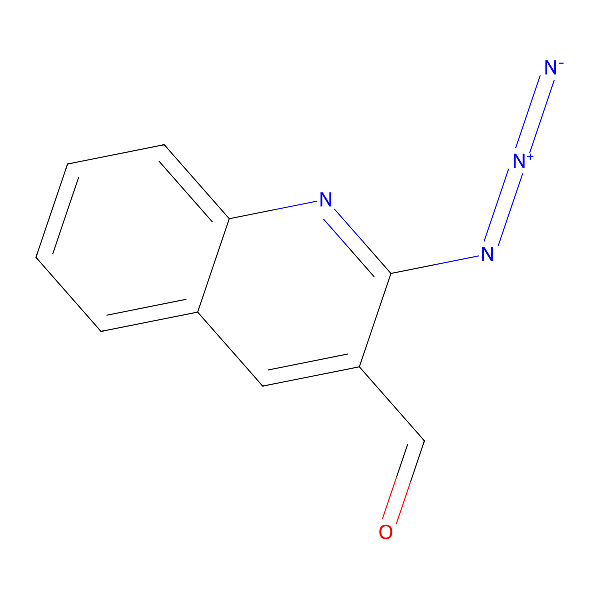 2-Azidoquinoline-3-carbaldehyde molecular structure, CAS 1192015-60-3