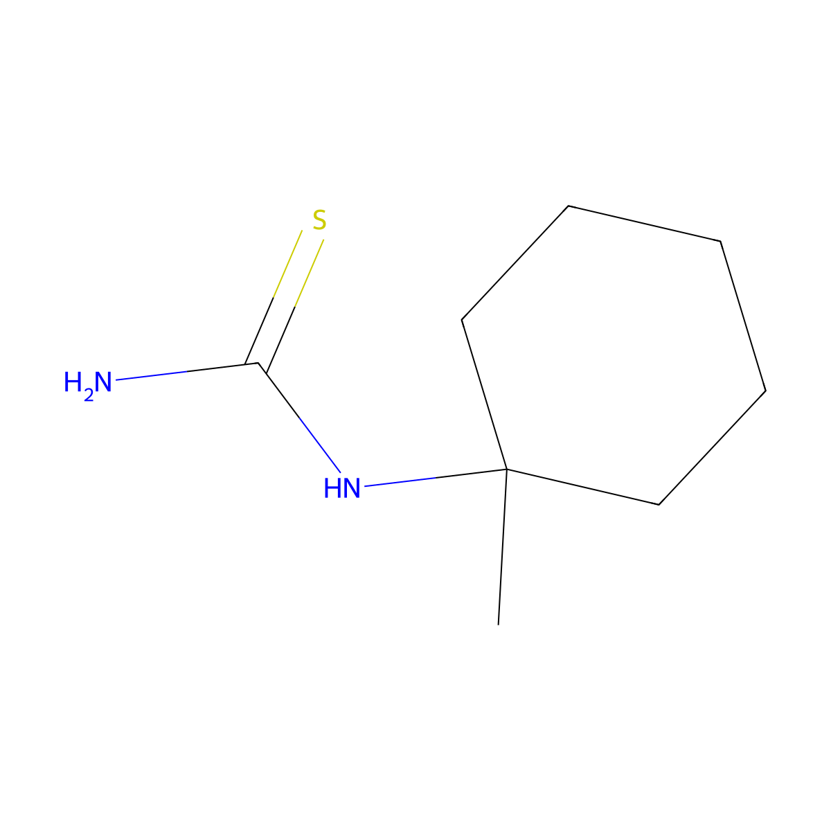 N-(1-Methylcyclohexyl)thiourea molecular structure, CAS 1192067-14-3