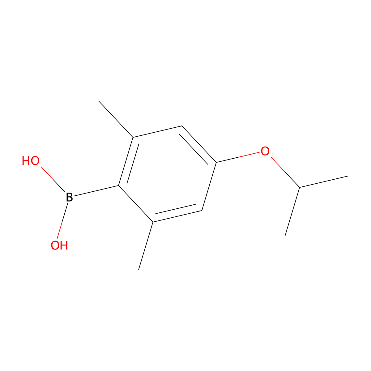 2,6-Dimethyl-4-isopropoxyphenylboronic acid molecular structure, CAS 1192107-41-7
