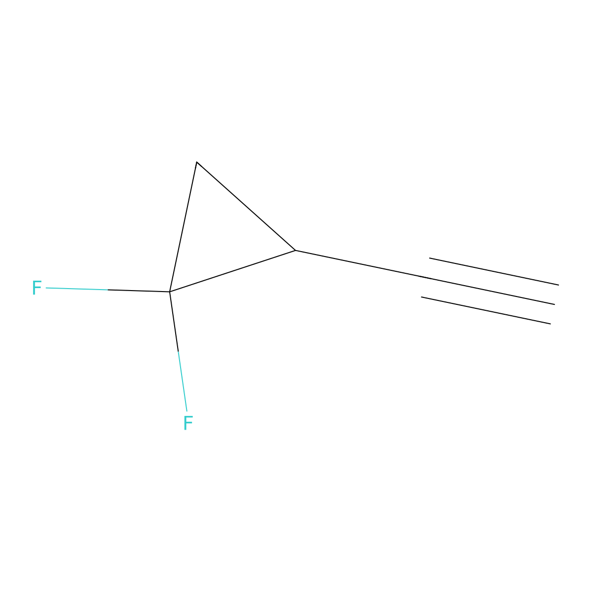 2-Ethynyl-1,1-difluorocyclopropane molecular structure, CAS 1192109-70-8