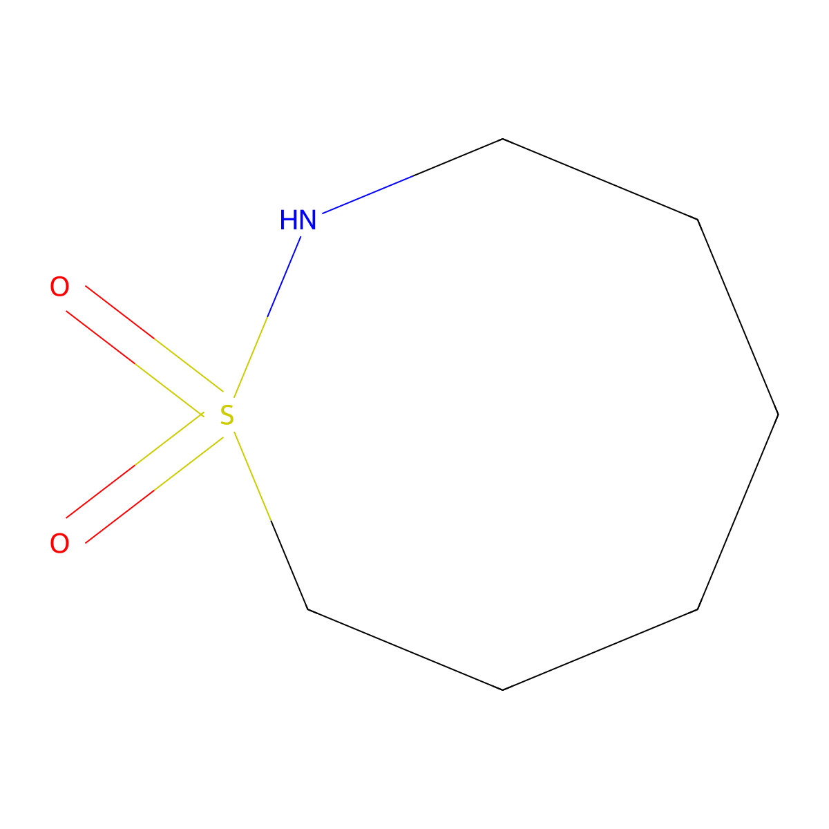 1lambda6,2-Thiazocane-1,1-dione molecular structure, CAS 119211-09-5