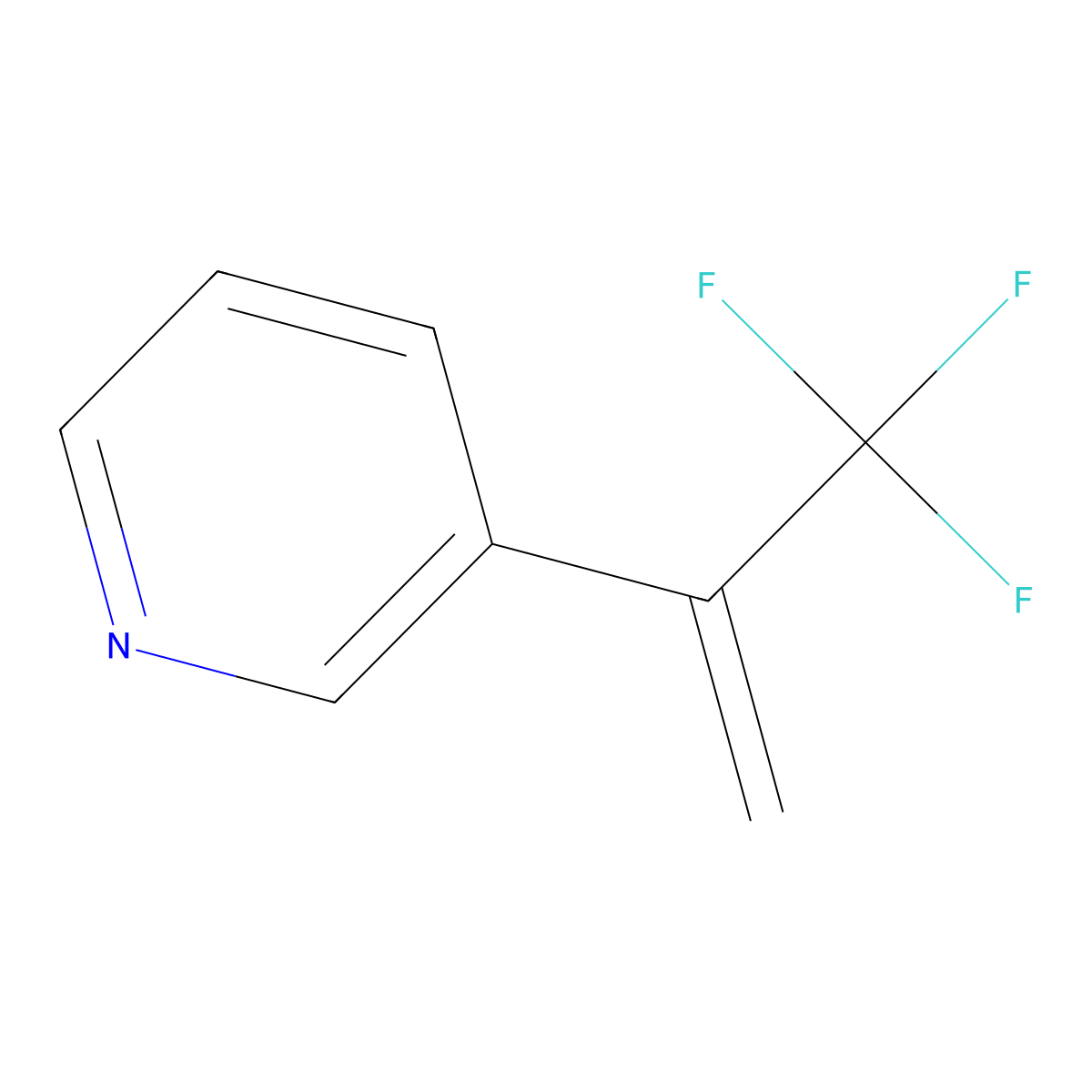 3-[1-(Trifluoromethyl)ethenyl]pyridine molecular structure, CAS 1192114-74-1
