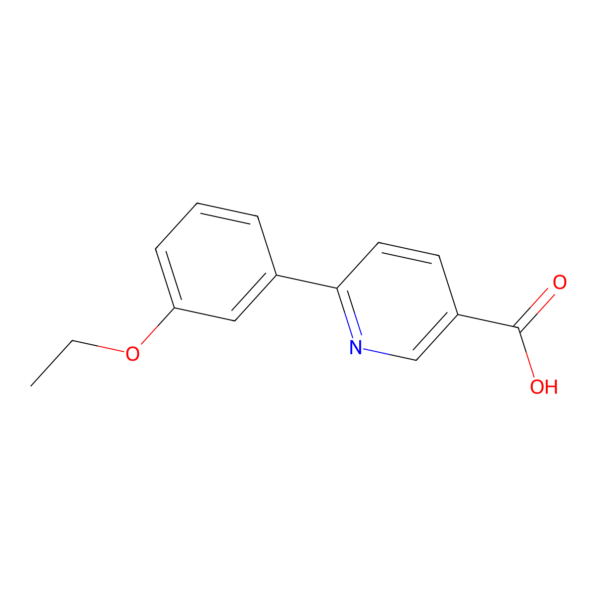 6-(3-Ethoxyphenyl)nicotinic acid molecular structure, CAS 1192155-03-5