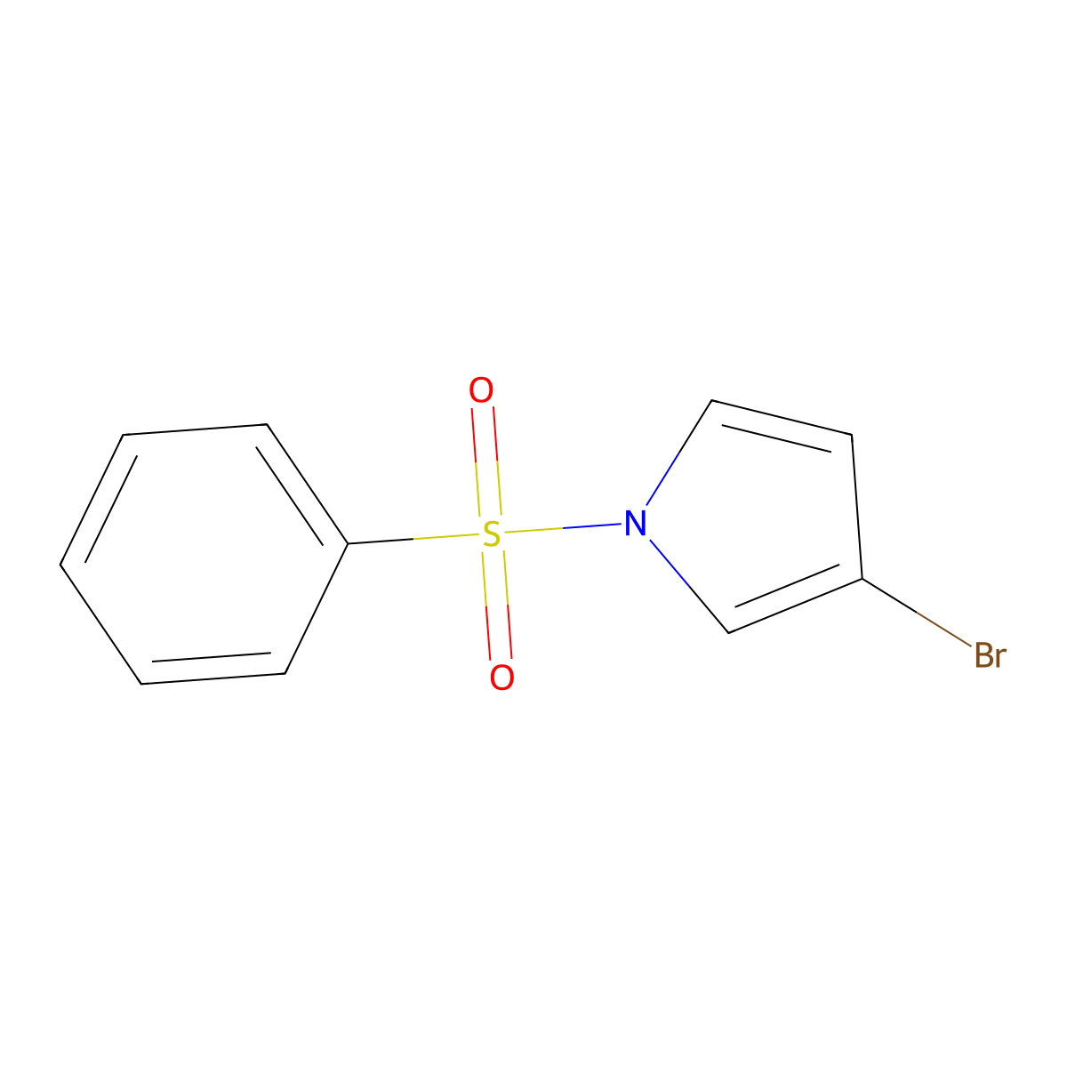 1-(benzenesulfonyl)-3-bromo-1H-pyrrole molecular structure, CAS 1192217-75-6