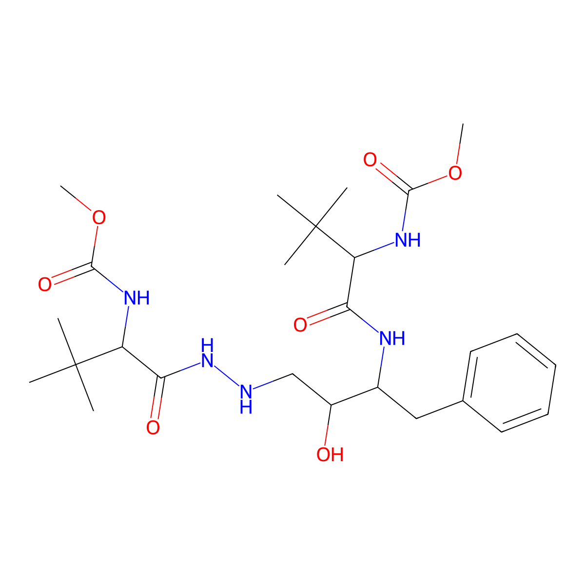 Des(benzylpyridyl) atazanavir molecular structure, CAS 1192224-24-0