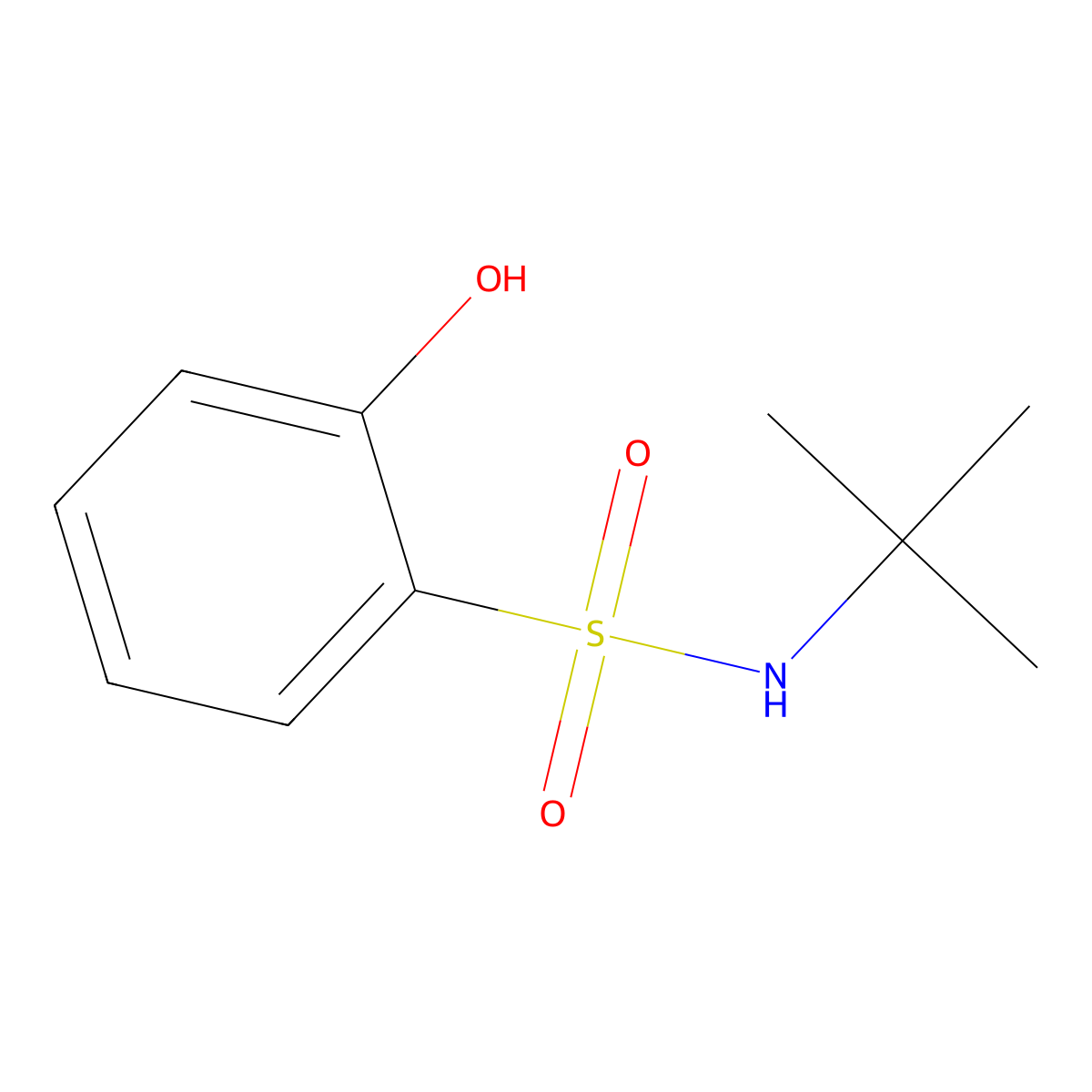 N-tert-Butyl-2-hydroxybenzene-1-sulfonamide molecular structure, CAS 1192259-38-3