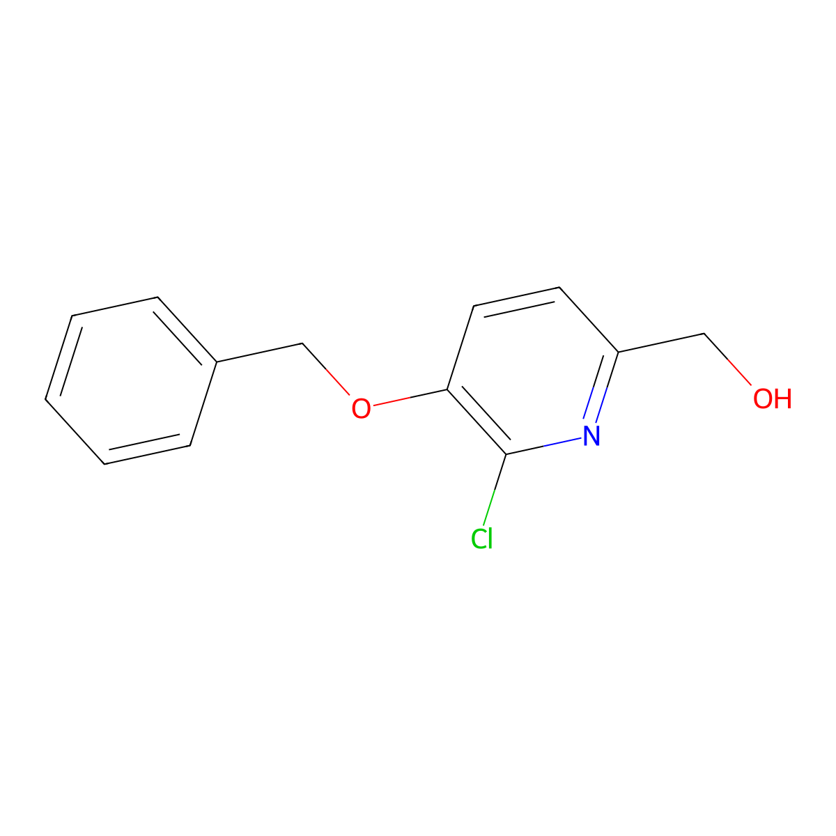 [5-(Benzyloxy)-6-chloro-2-pyridinyl]methanol molecular structure, CAS 1192263-77-6