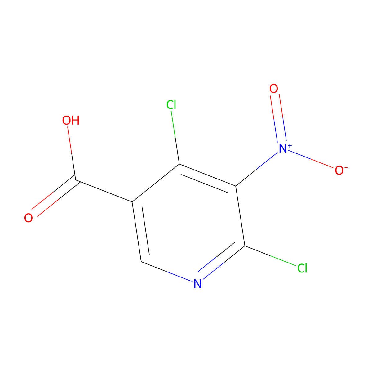 4,6-Dichloro-5-nitronicotinic acid molecular structure, CAS 1192263-83-4