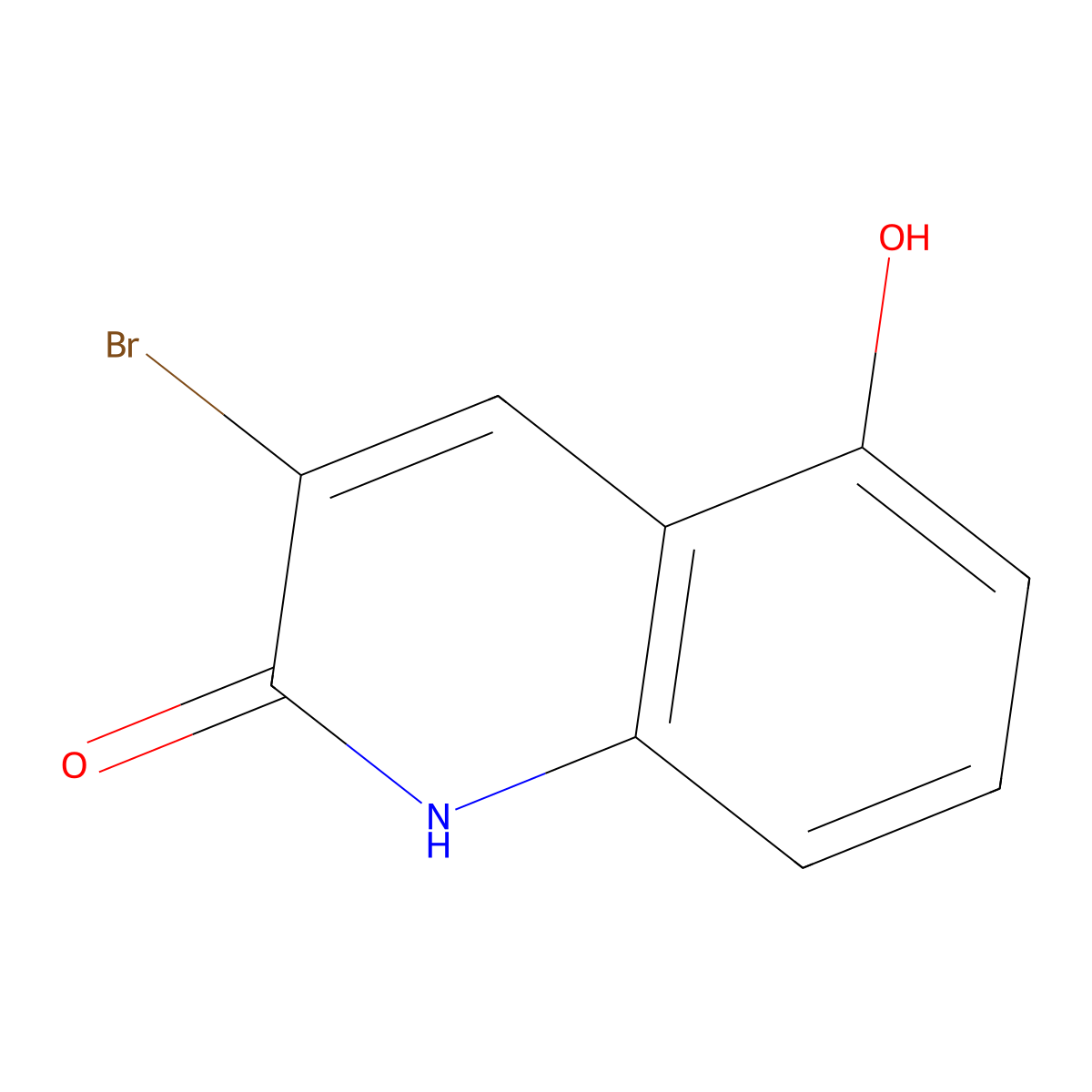 3-bromo-5-hydroxy-2(1H)-quinolinone molecular structure, CAS 1192263-85-6
