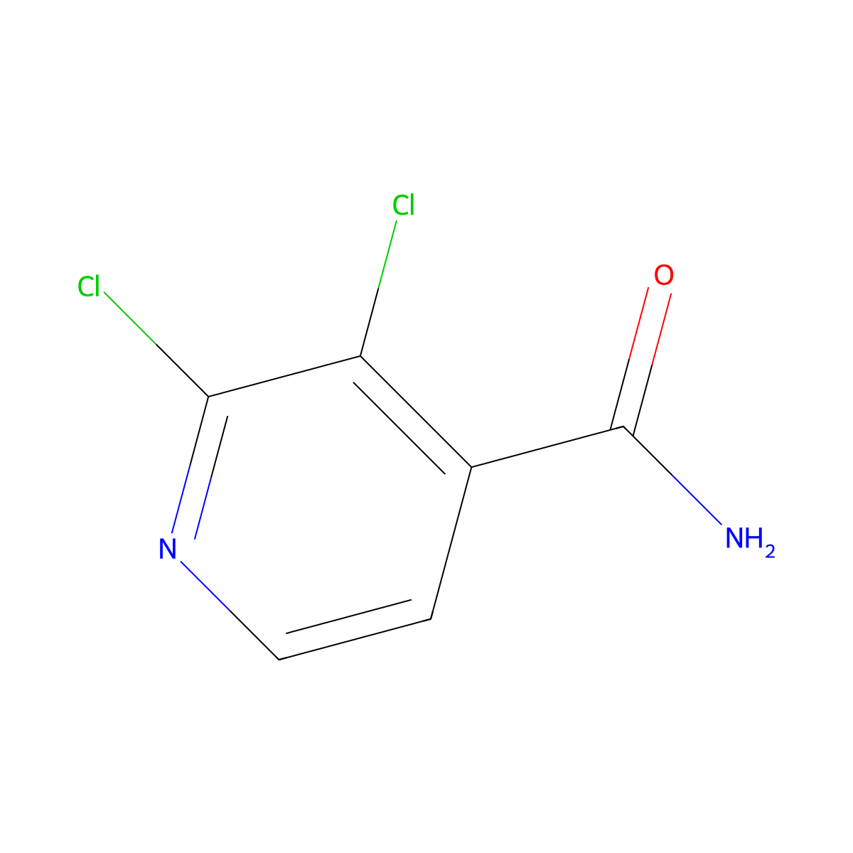 2,3-Dichloroisonicotinamide molecular structure, CAS 1192263-98-1