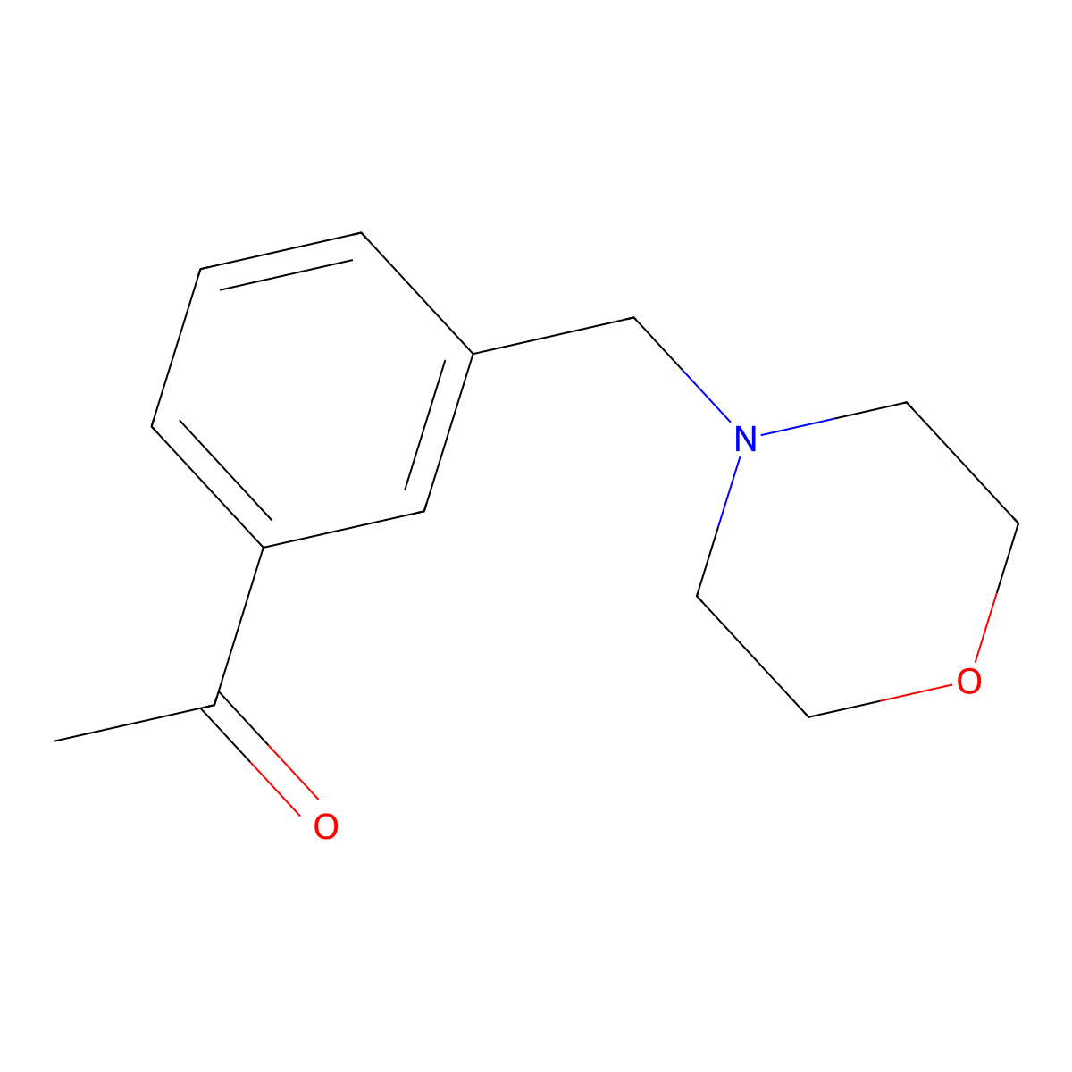 1-[3-(4-Morpholinylmethyl)phenyl]ethanone molecular structure, CAS 1192267-79-0