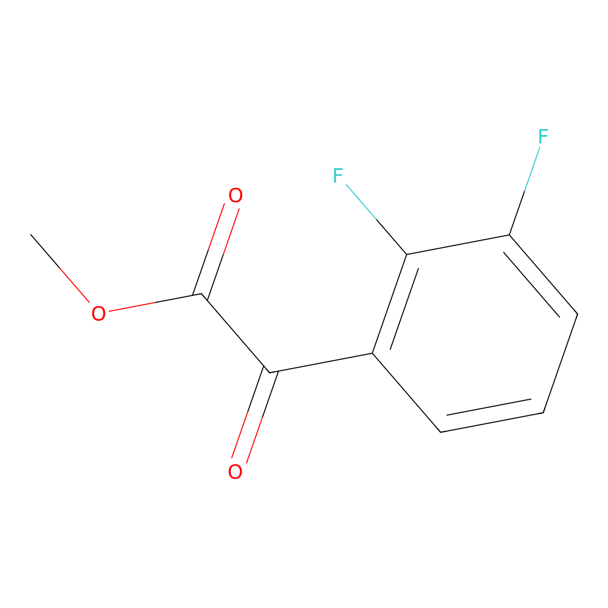 Methyl 2,3-difluoro-alpha-oxobenZeneacetate molecular structure, CAS 1192312-21-2