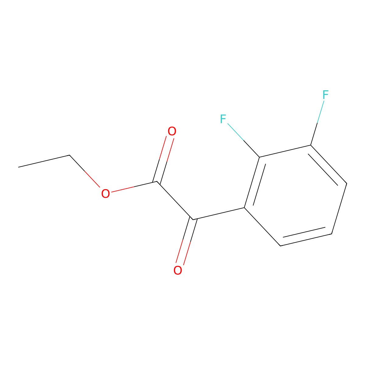 Ethyl 2-(2,3-difluorophenyl)-2-oxoacetate molecular structure, CAS 1192312-22-3
