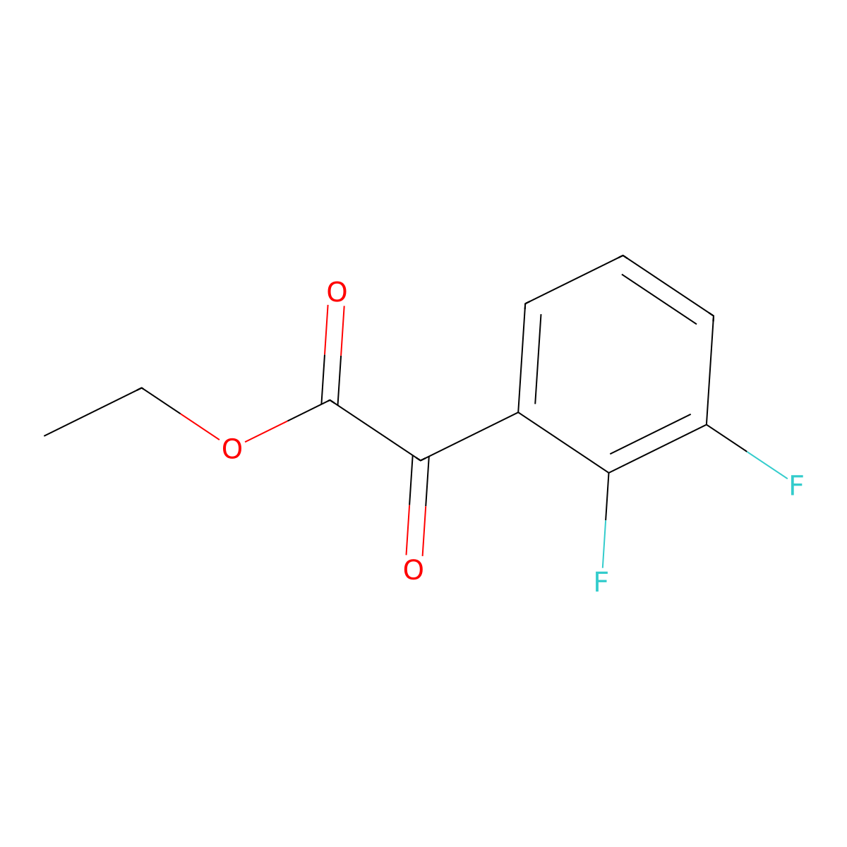 Ethyl 2-(2,3-difluorophenyl)-2-oxoacetate molecular structure, CAS 1192312-22-3