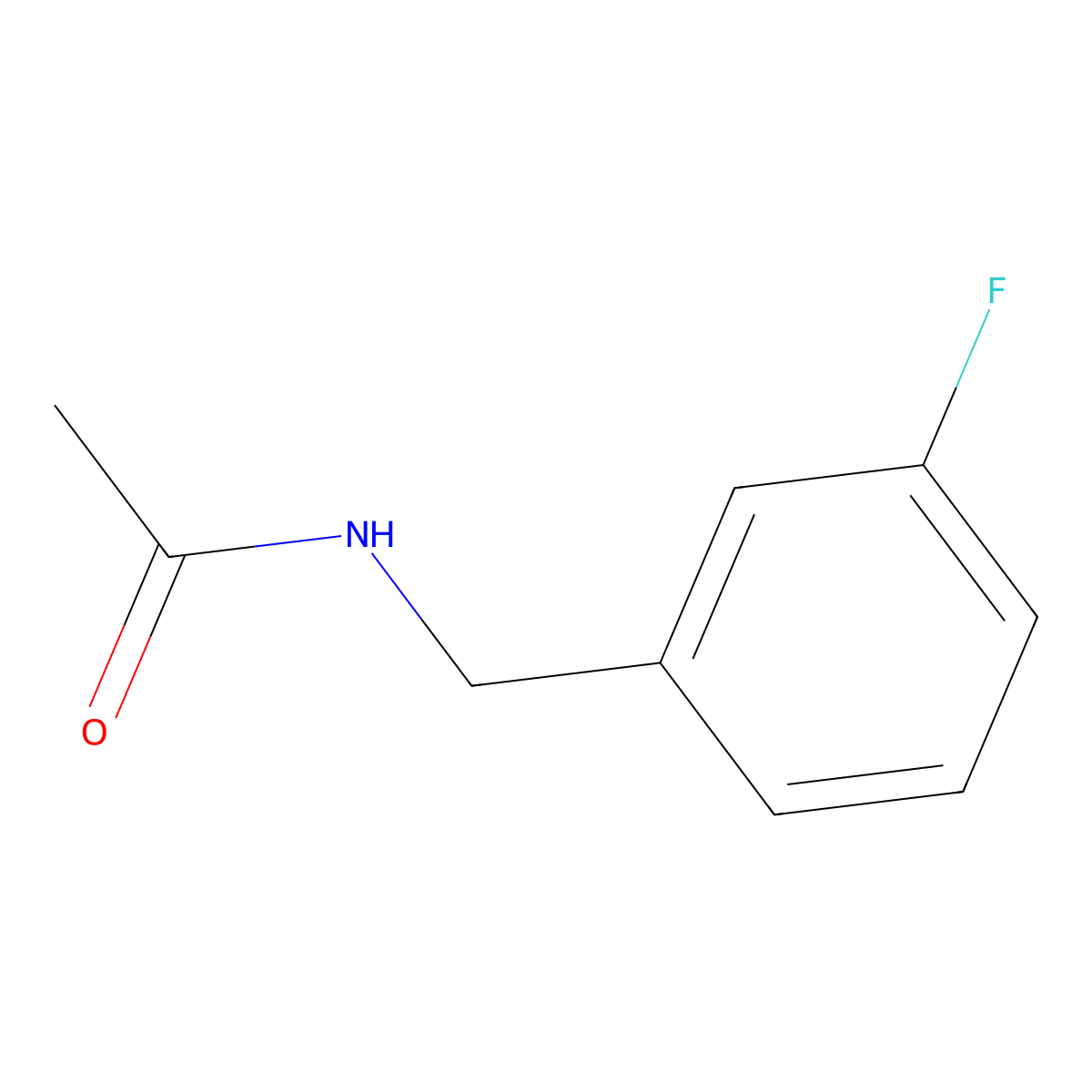N-(3-fluorobenzyl)acetamide molecular structure, CAS 1192348-16-5