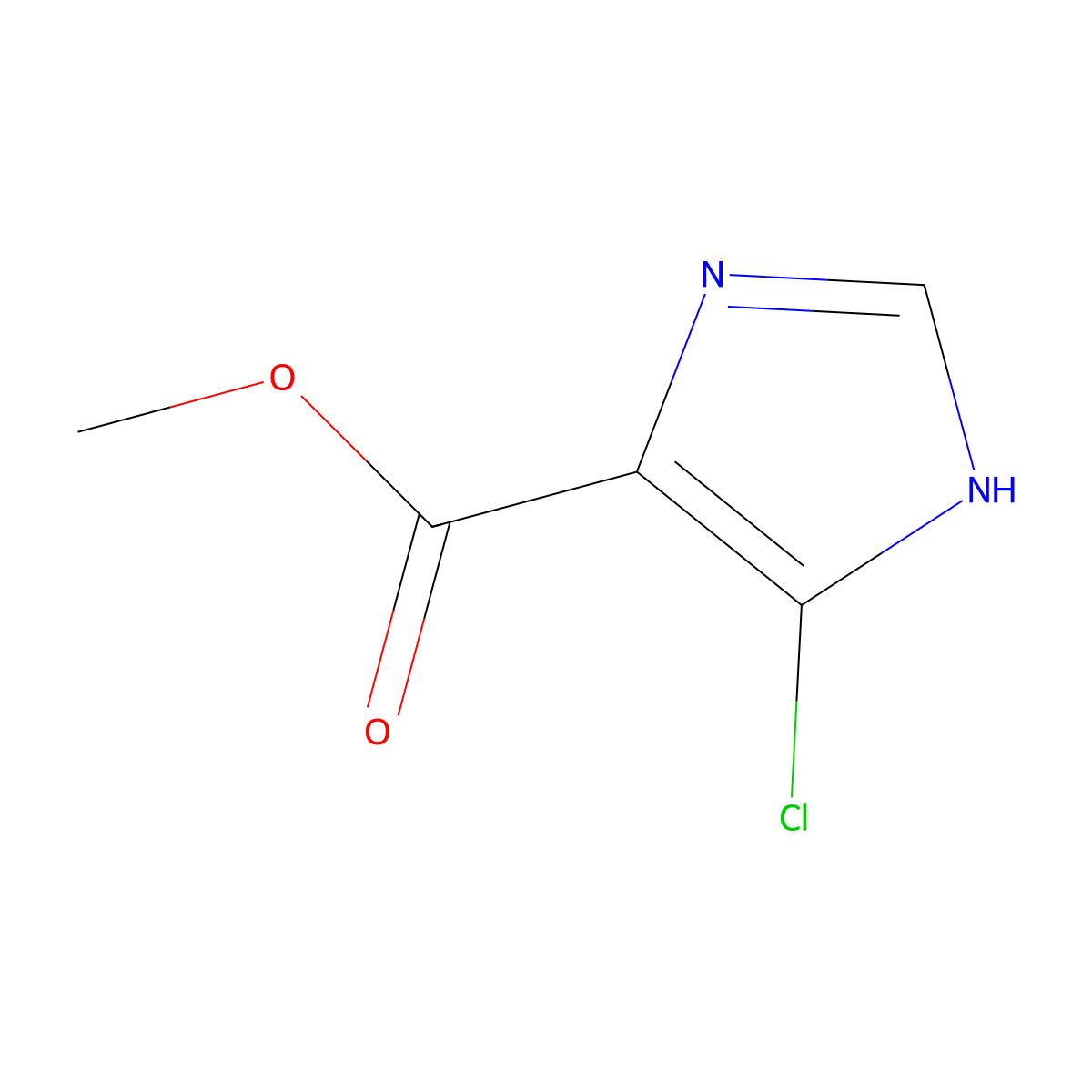 methyl 5-chloro-1H-imidazole-4-carboxylate molecular structure, CAS 1192372-11-4