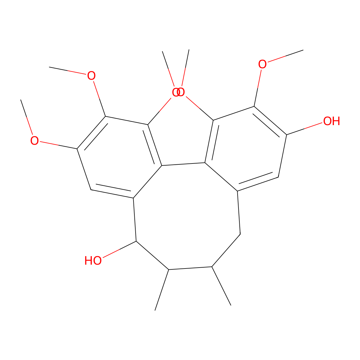 Gomisin S molecular structure, CAS 119239-49-5