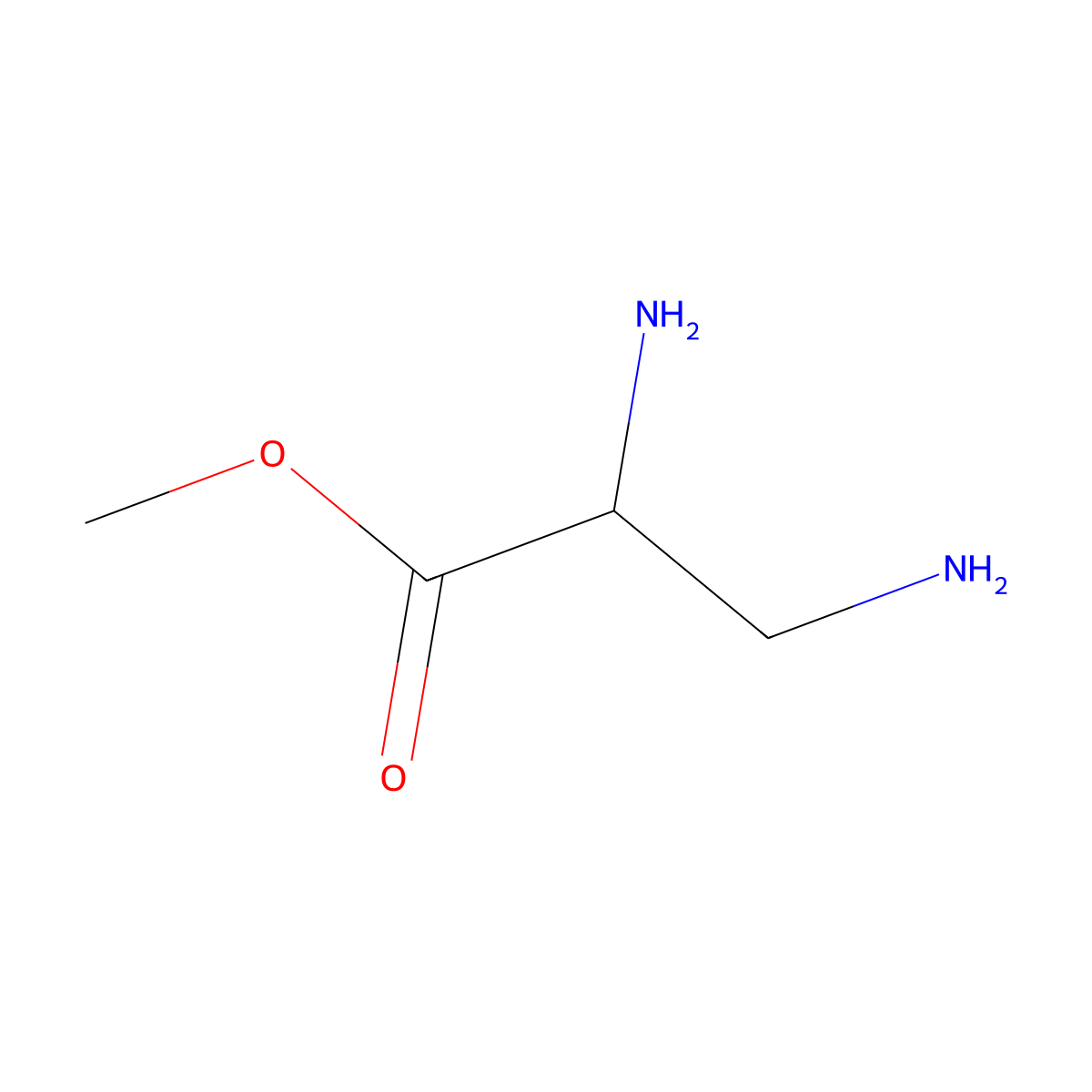 methyl (2S)-2,3-diaminopropanoate molecular structure, CAS 119239-50-8