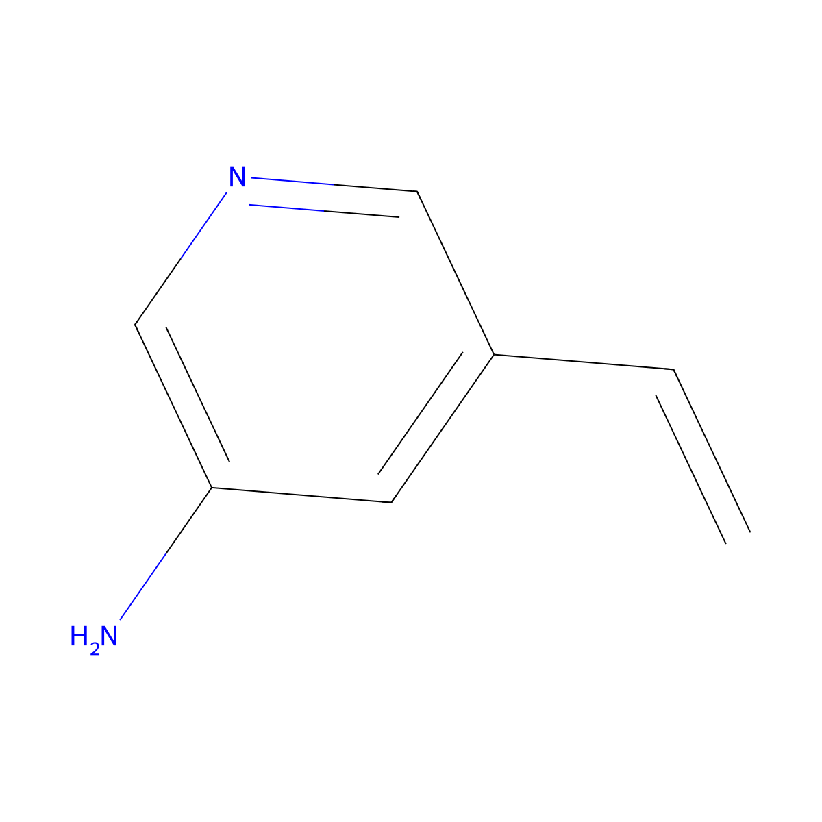 5-Ethenylpyridin-3-amine molecular structure, CAS 1192475-33-4