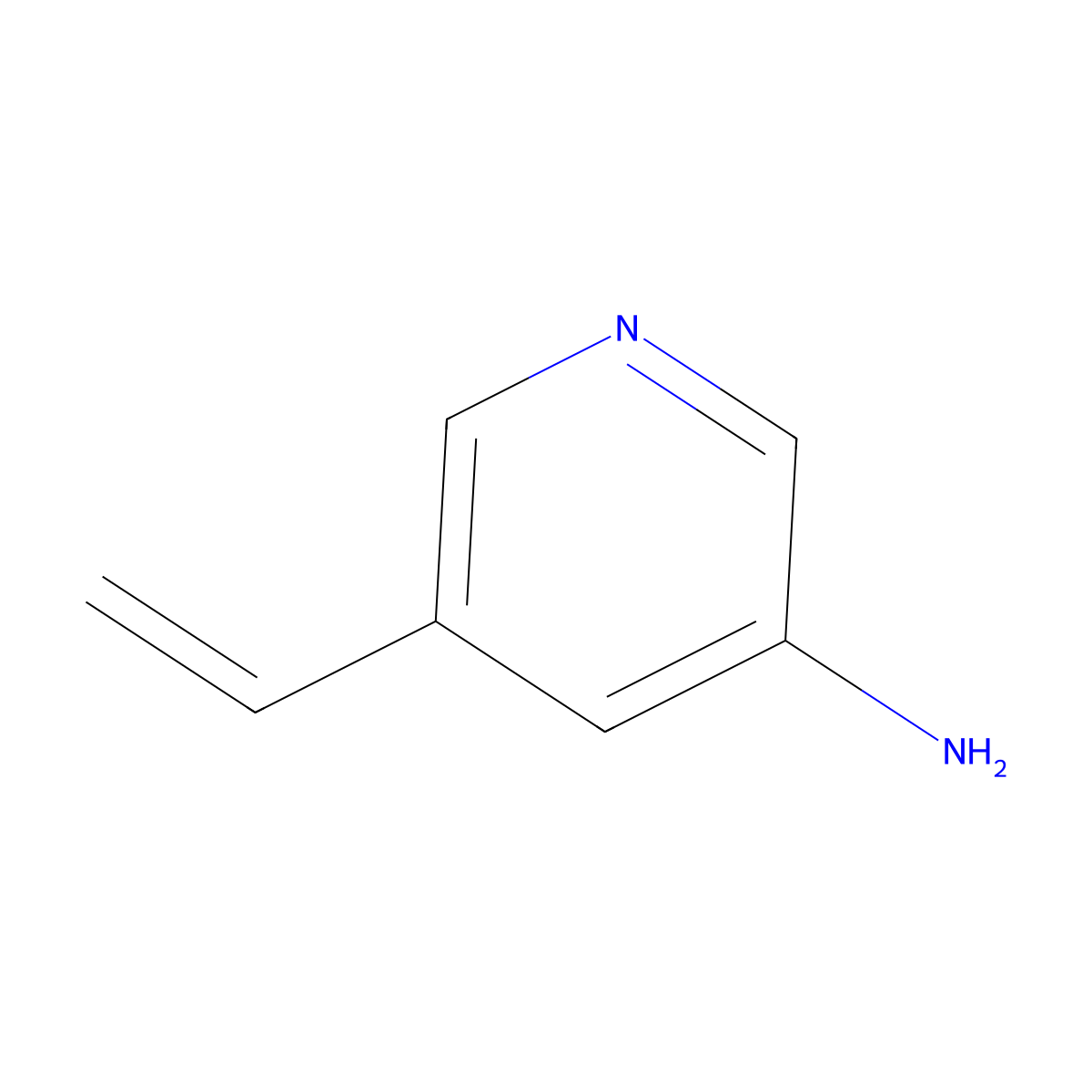 5-Ethenylpyridin-3-amine molecular structure, CAS 1192475-33-4