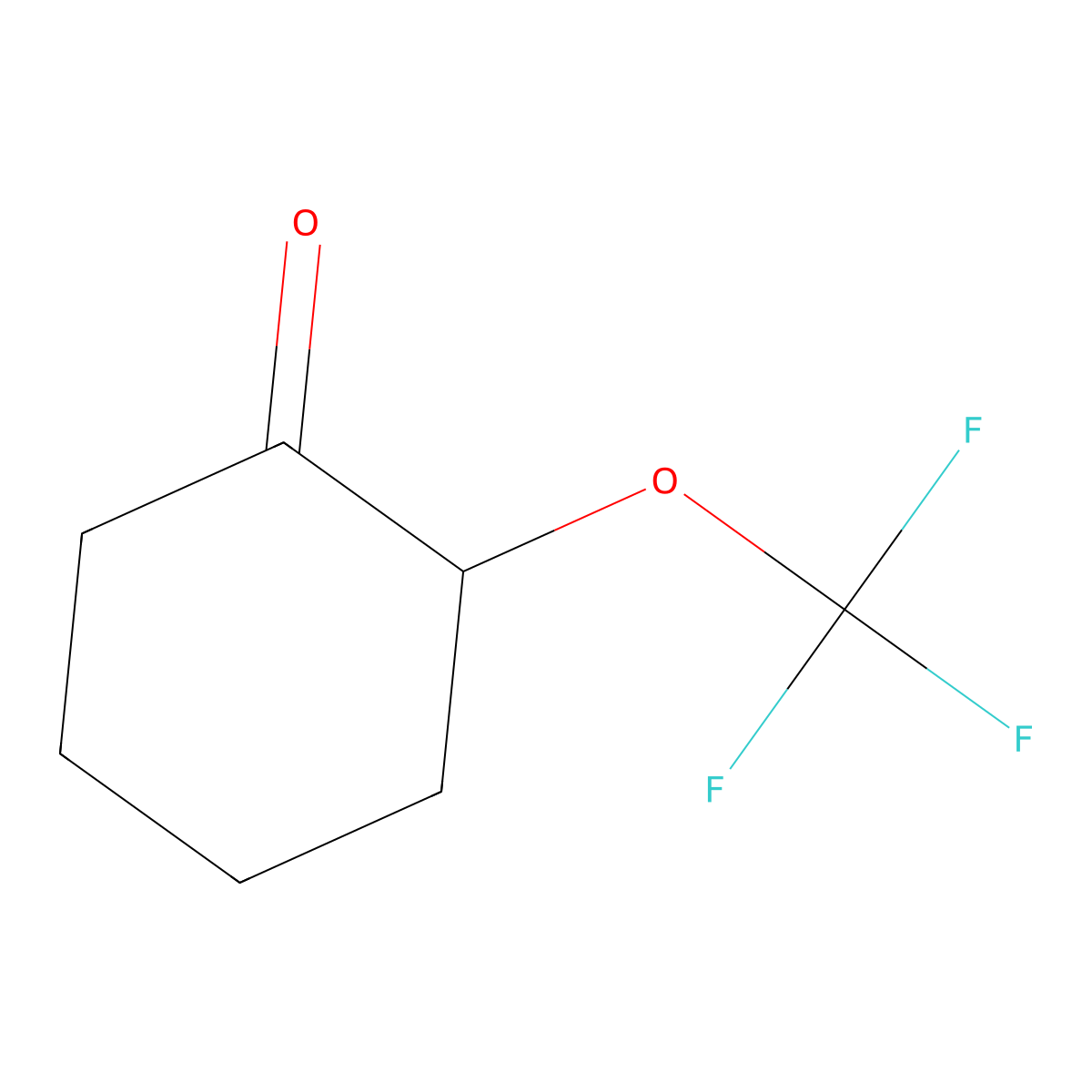 2-(Trifluoromethoxy)cyclohexanone molecular structure, CAS 1192488-09-7