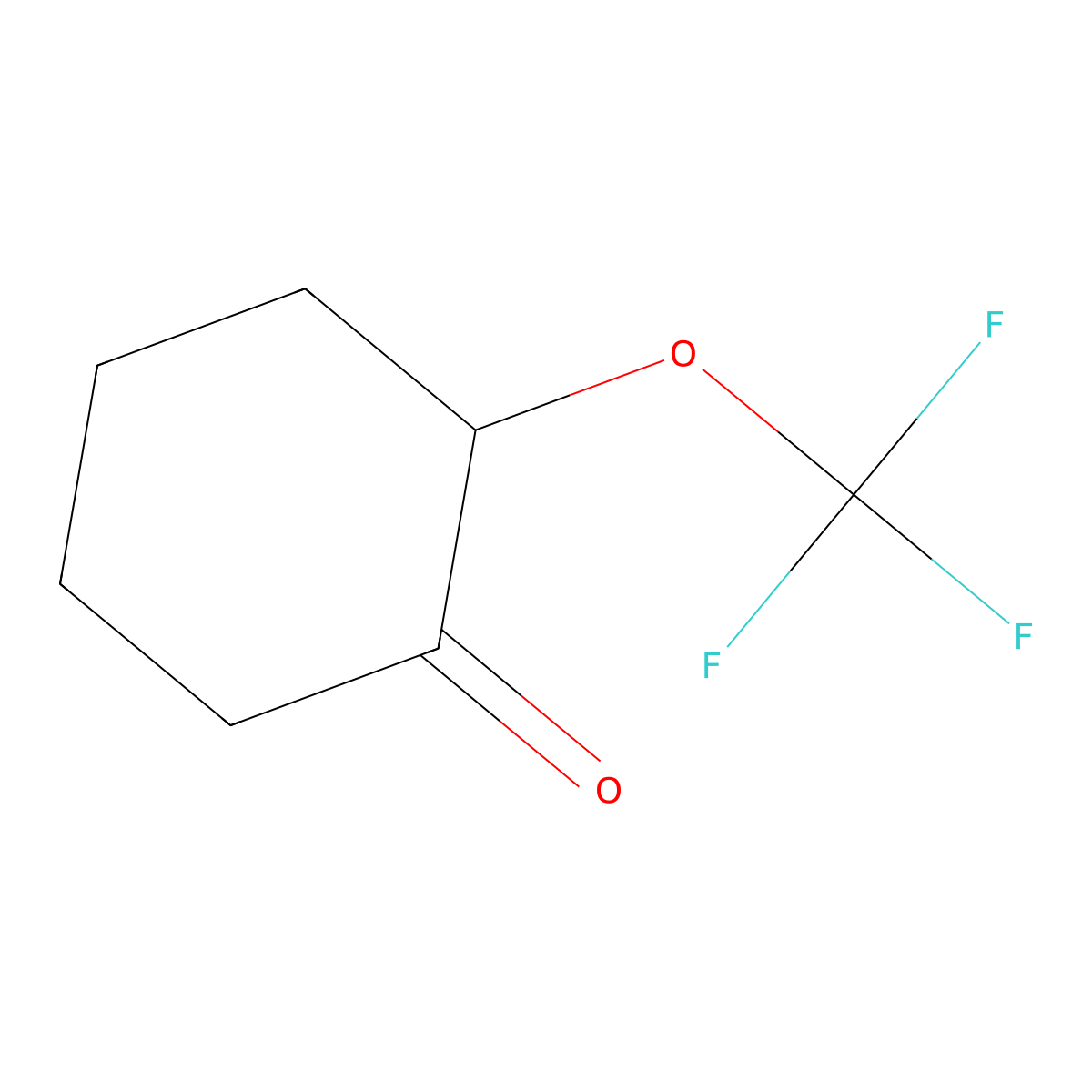 2-(Trifluoromethoxy)cyclohexanone molecular structure, CAS 1192488-09-7
