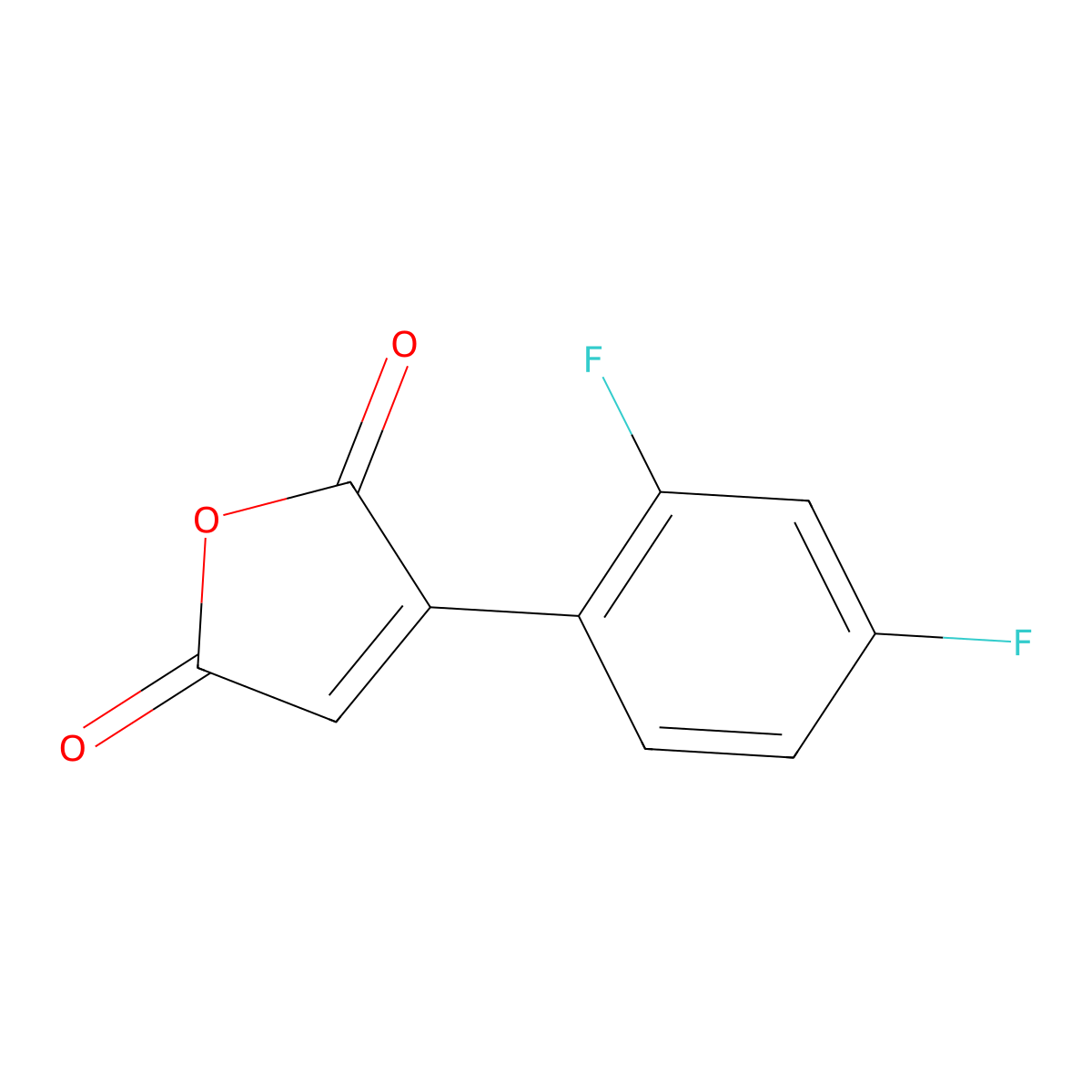 3-(2,4-Difluorophenyl)furan-2,5-dione molecular structure, CAS 1192494-93-1