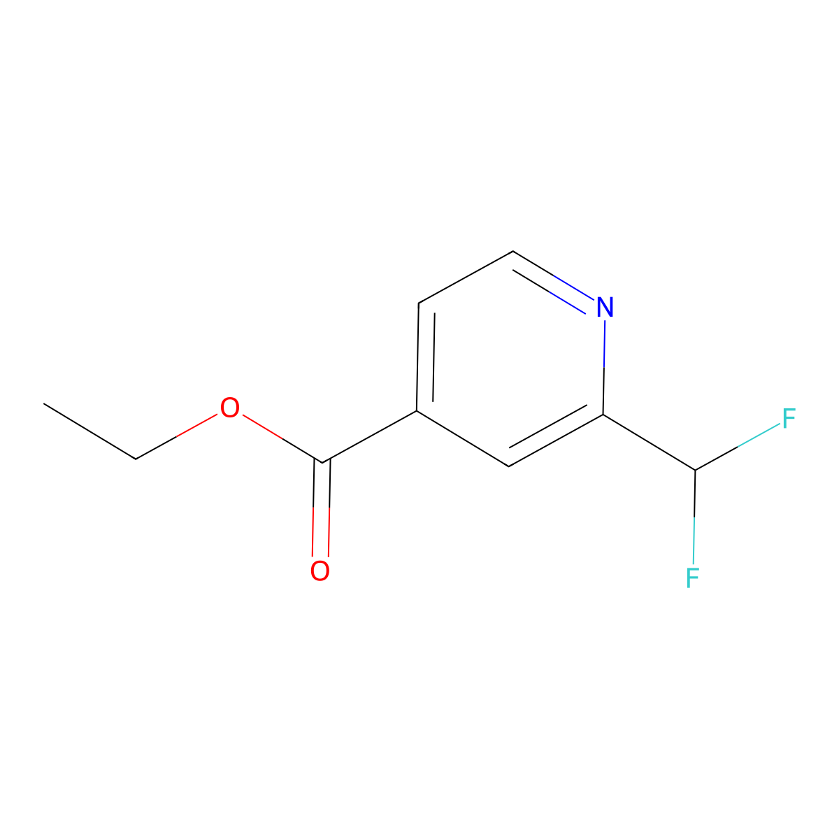 Ethyl 2-(difluoromethyl)pyridine-4-carboxylate molecular structure, CAS 1192539-75-5
