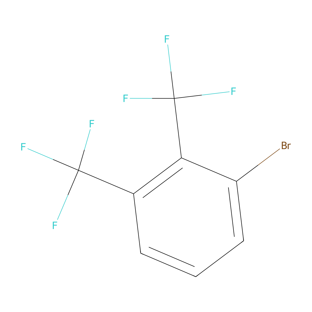 1-Bromo-2,3-bis(trifluoromethyl)benzene molecular structure, CAS 1192548-06-3