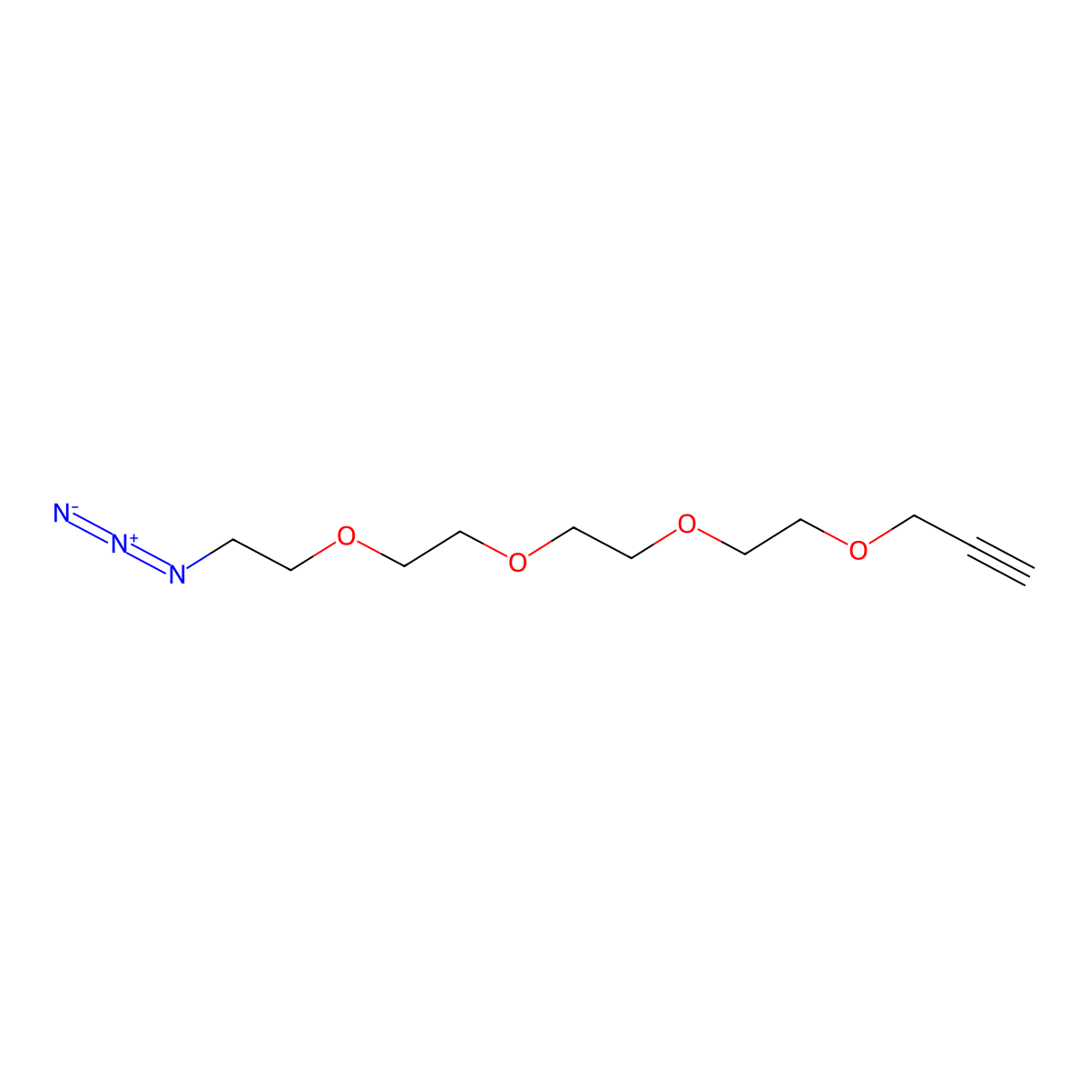 Azido-PEG4-propargyl molecular structure, CAS 1192590-91-2
