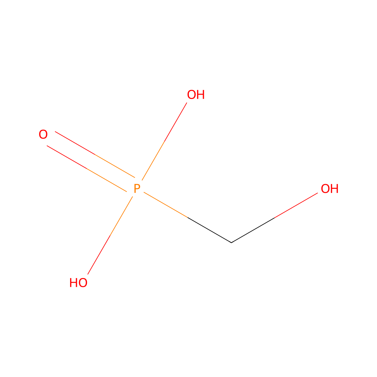 (Hydroxymethyl)phosphonic acid molecular structure, CAS 1192622-39-1