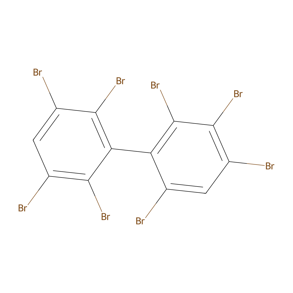 2,2',3,3',4,5',6,6'-Octabromobiphenyl molecular structure, CAS 119264-60-7