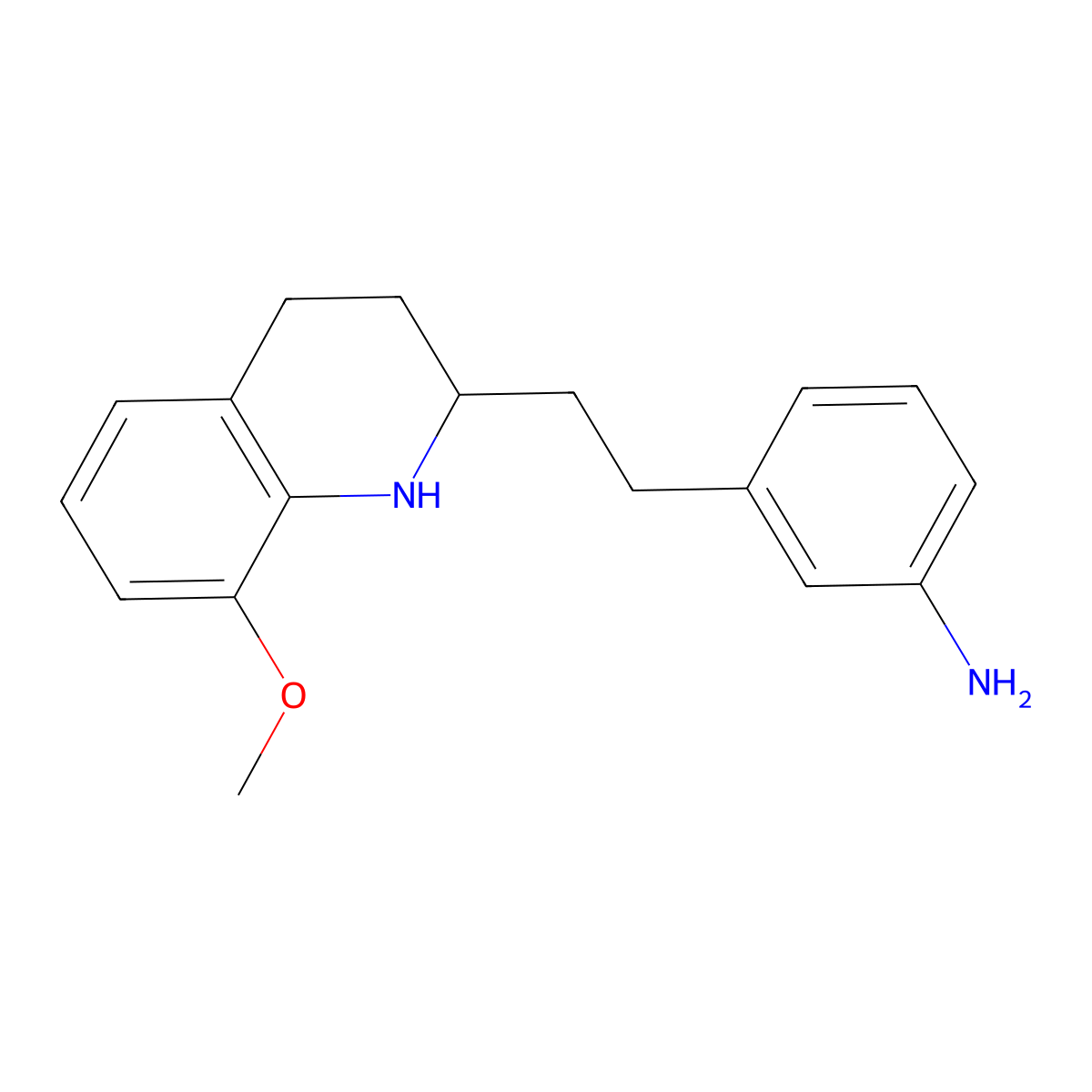3-[2-(8-Methoxy-1,2,3,4-tetrahydroquinolin-2-yl)ethyl]aniline molecular structure, CAS 1192657-66-1