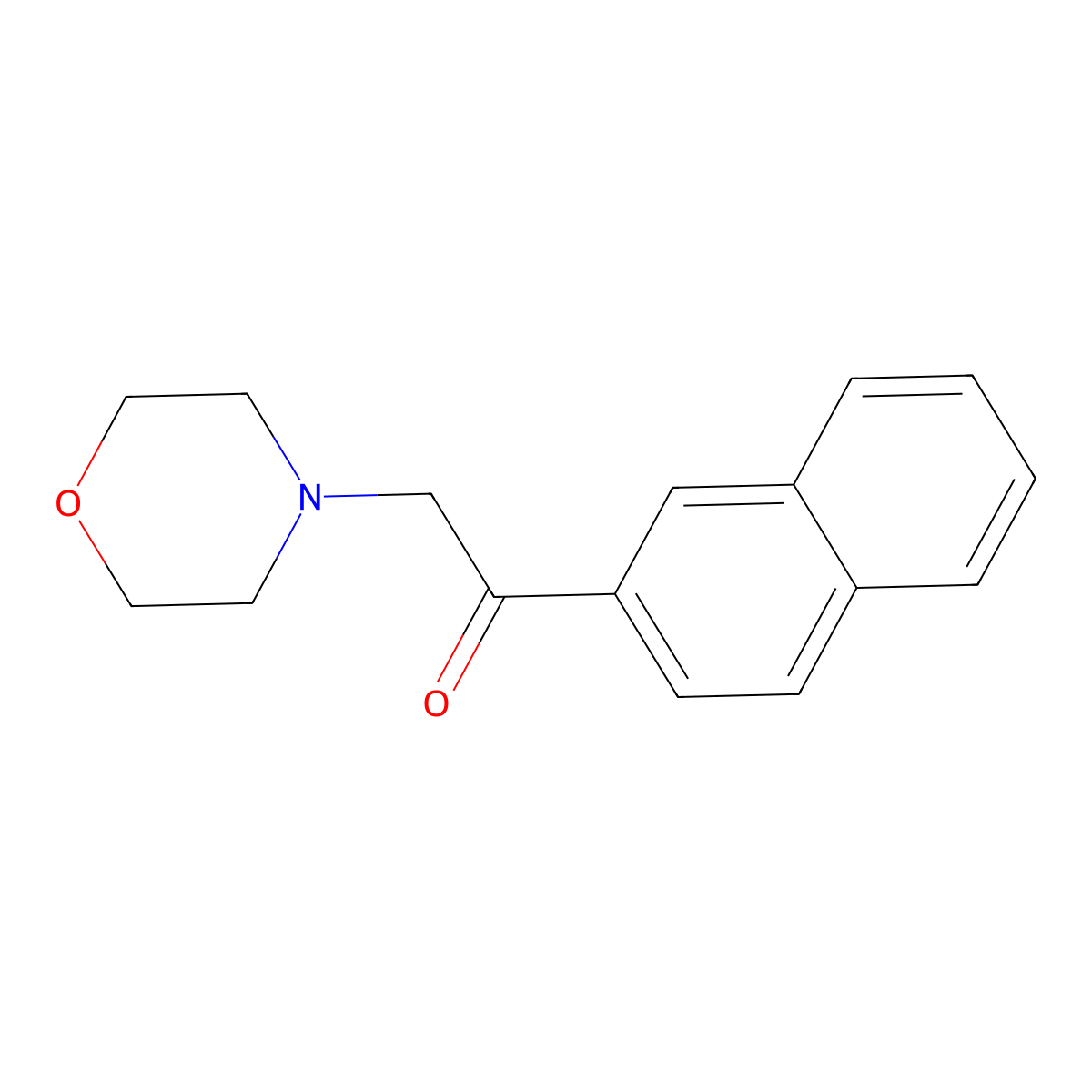 2-(4-Morpholinyl)-1-(2-naphthyl)ethanone molecular structure, CAS 119270-39-2