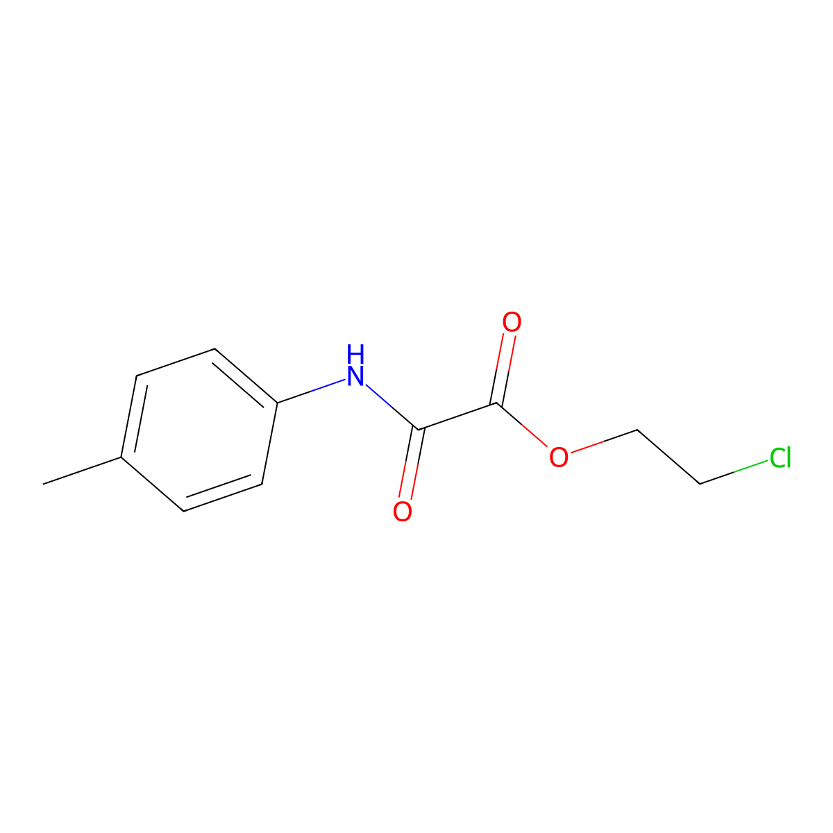 2-Chloroethyl [(4-methylphenyl)amino](oxo)acetate molecular structure, CAS 1192804-63-9