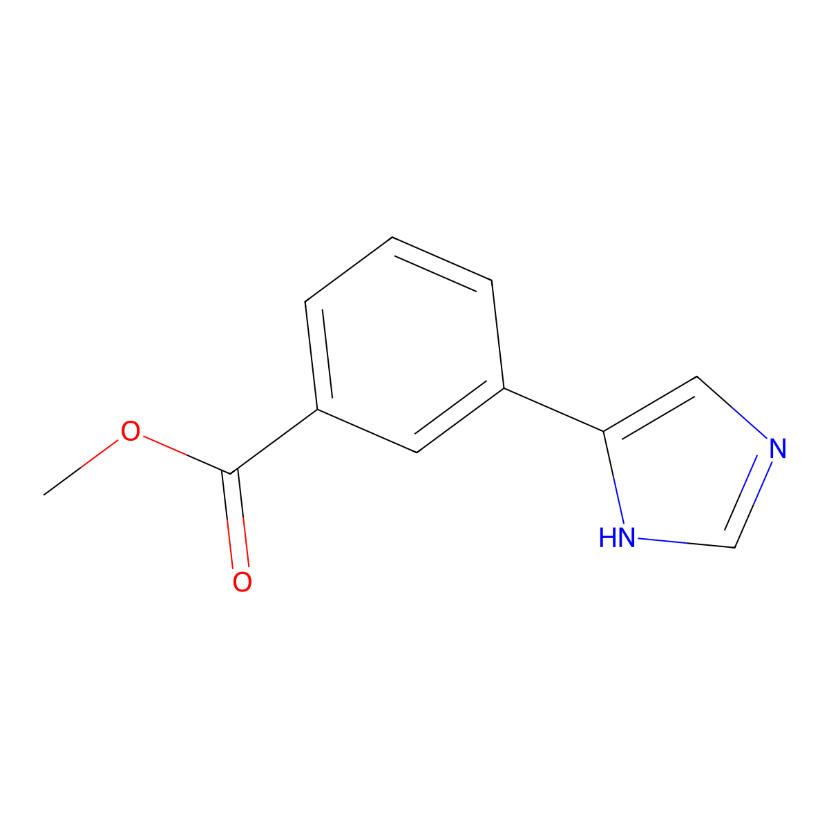Methyl 3-(1h-imidazol-4-yl)benzoate molecular structure, CAS 1192814-14-4