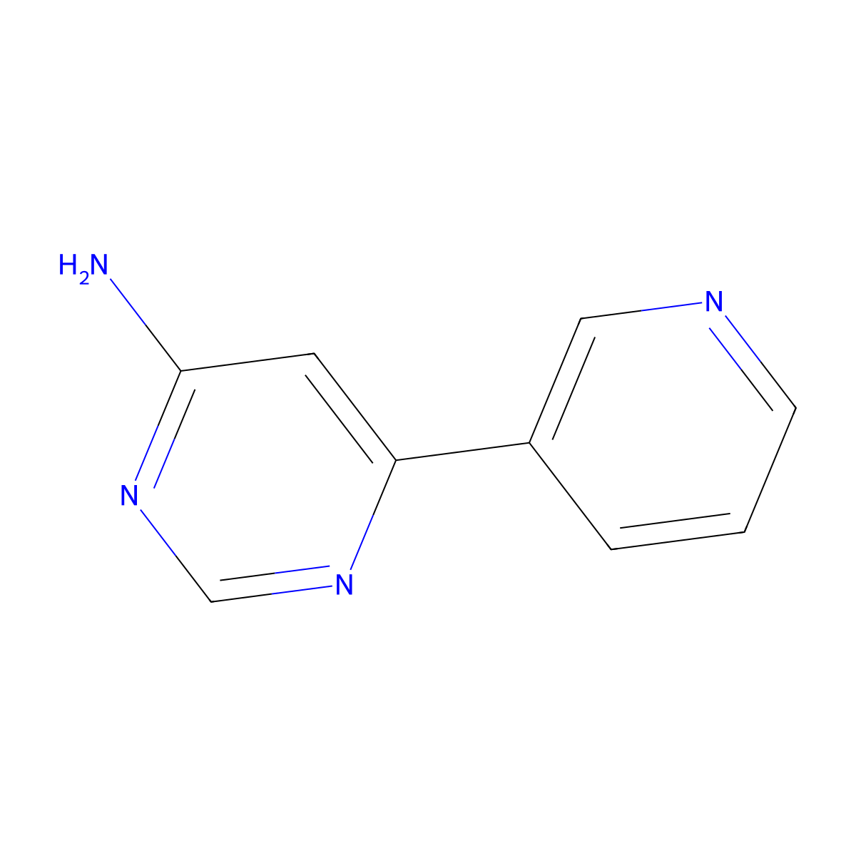 6-(Pyridin-3-yl)pyrimidin-4-amine molecular structure, CAS 1192814-34-8