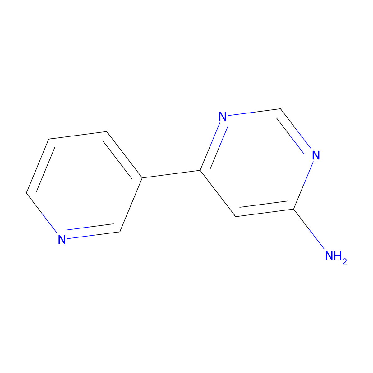 6-(Pyridin-3-yl)pyrimidin-4-amine molecular structure, CAS 1192814-34-8