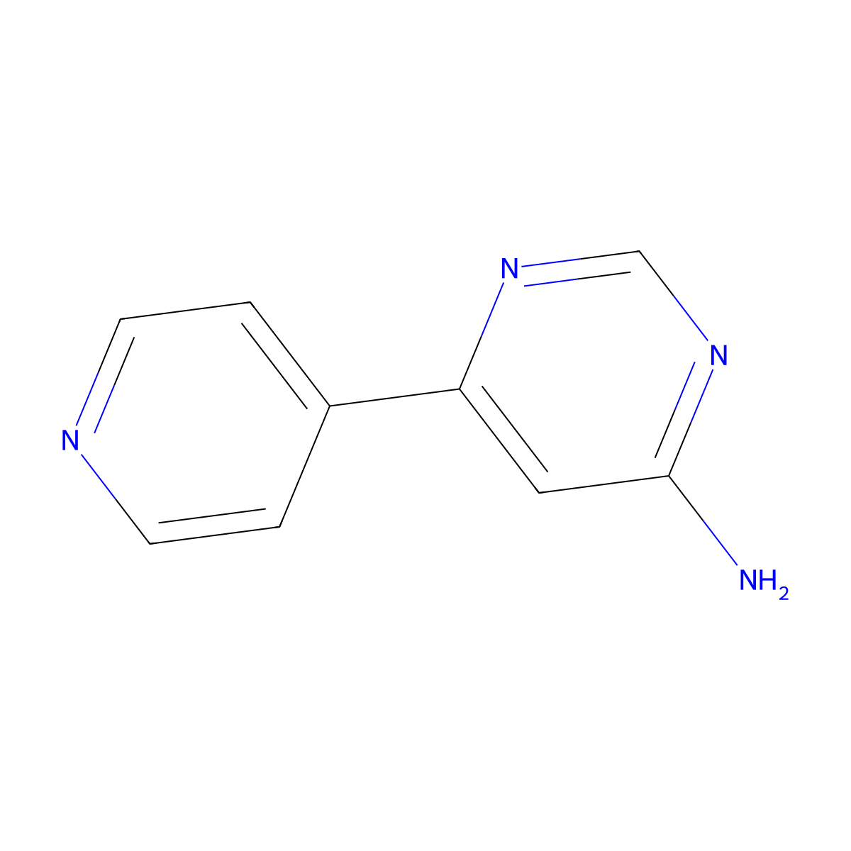 6-(Pyridin-4-yl)pyrimidin-4-amine molecular structure, CAS 1192814-38-2