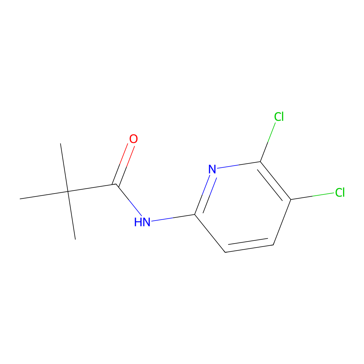 N-(5,6-Dichloropyridin-2-yl)pivalamide molecular structure, CAS 1192814-44-0