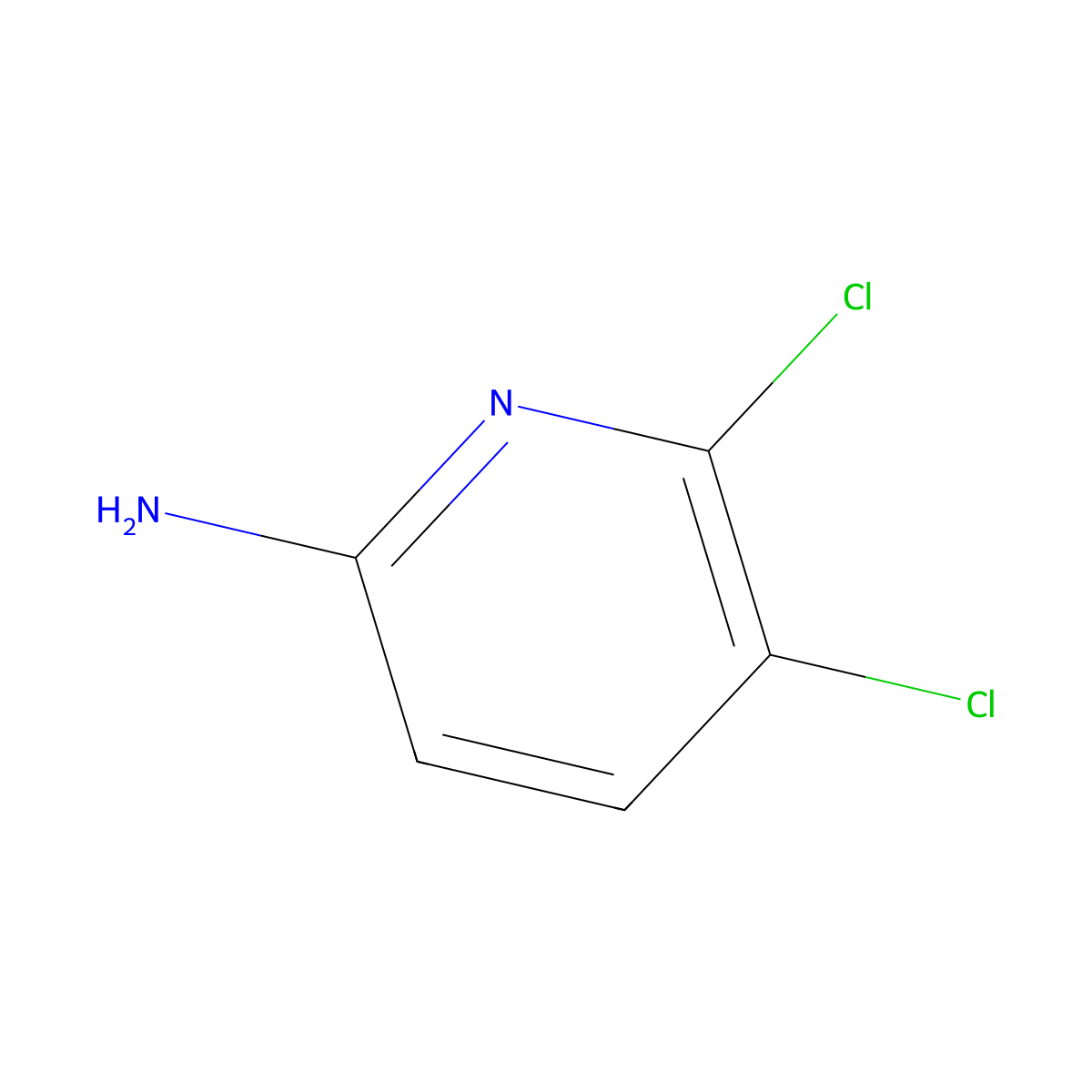 5,6-Dichloropyridin-2-amine molecular structure, CAS 1192814-45-1