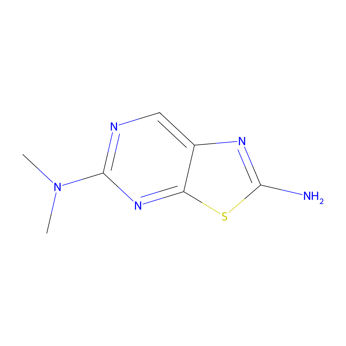 N5,N5-Dimethylthiazolo[5,4-d]pyrimidine-2,5-diamine molecular structure, CAS 1192814-67-7