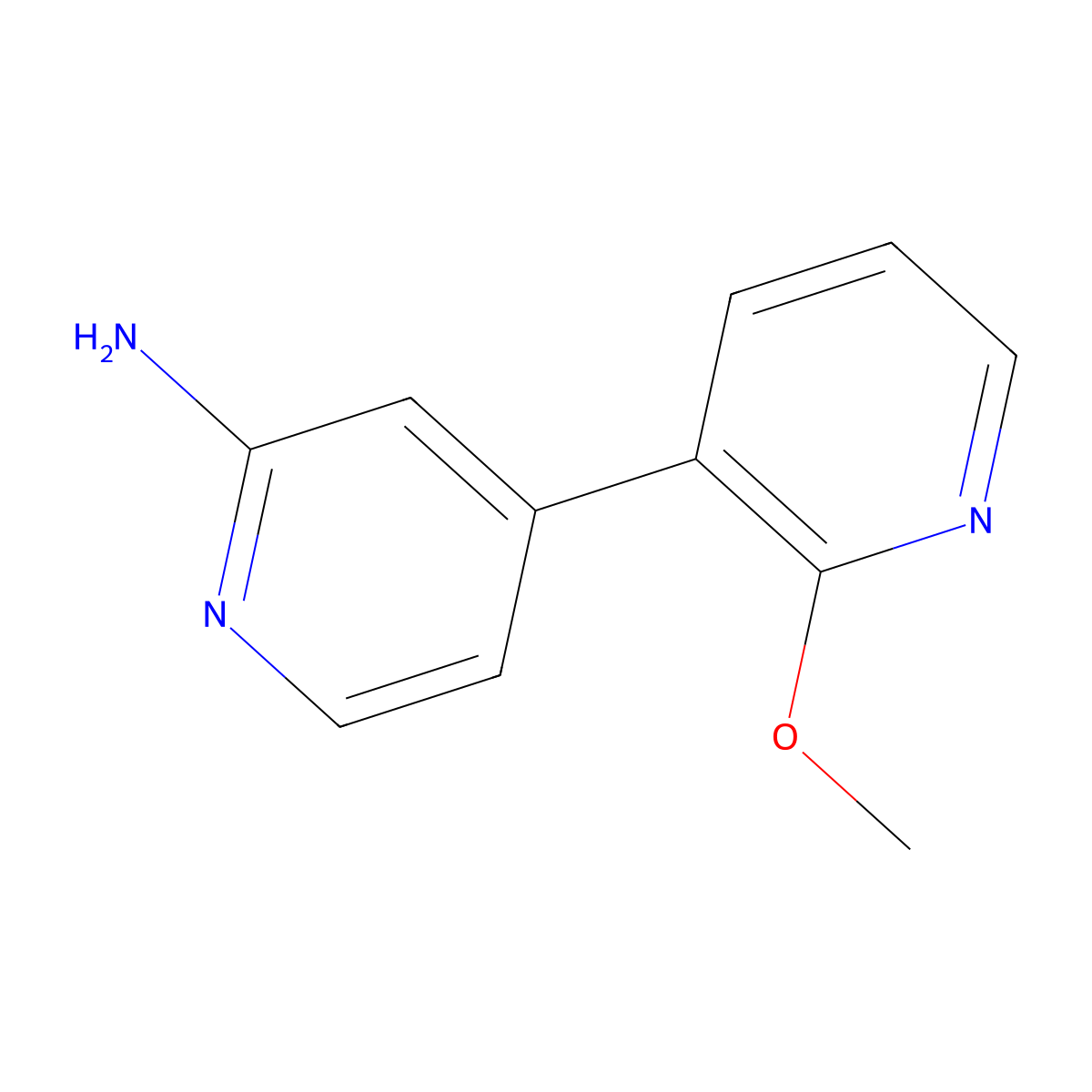 2-Methoxy-[3,4'-bipyridin]-2'-amine molecular structure, CAS 1192814-85-9