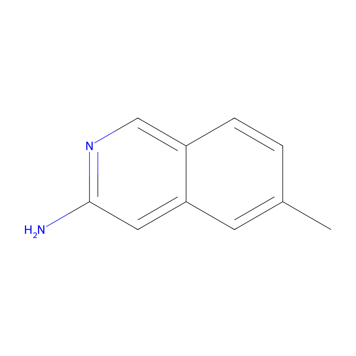 6-Methylisoquinolin-3-amine molecular structure, CAS 1192814-93-9