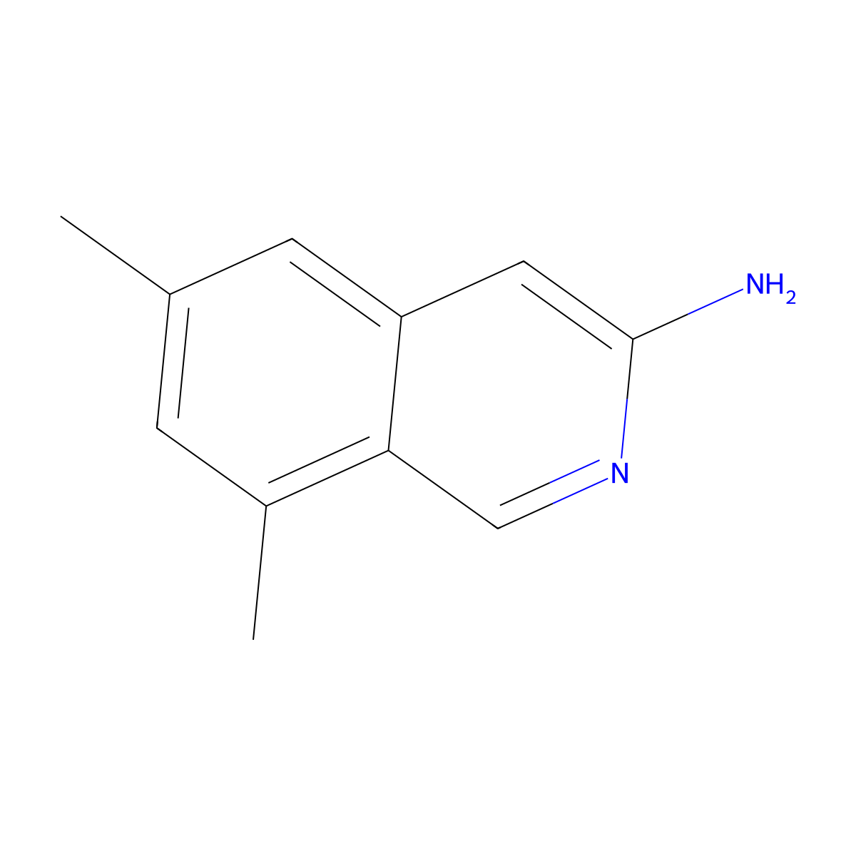 6,8-Dimethylisoquinolin-3-amine molecular structure, CAS 1192815-04-5