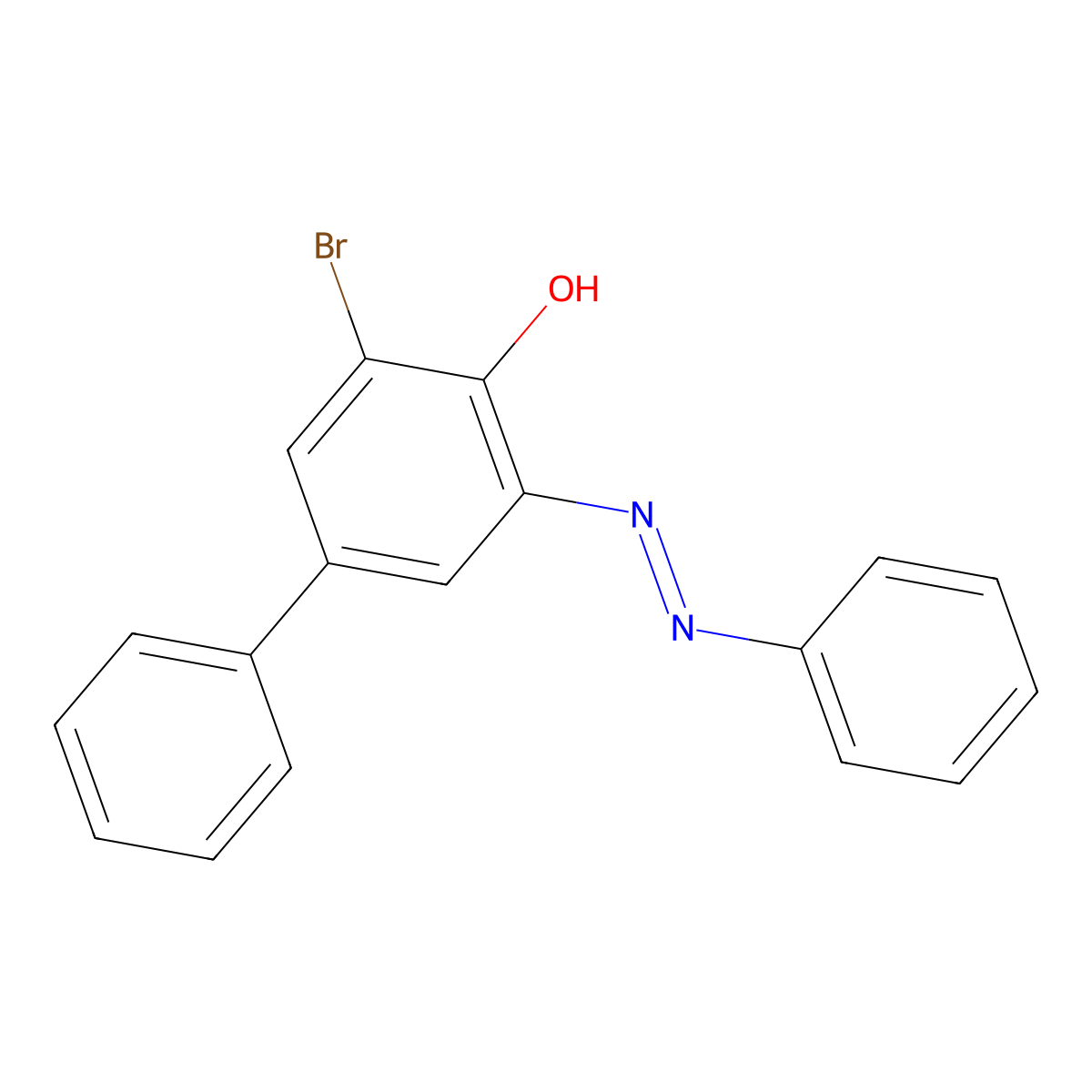 3-Bromo-5-(phenyldiazenyl)biphenyl-4-ol molecular structure, CAS 1192823-92-9