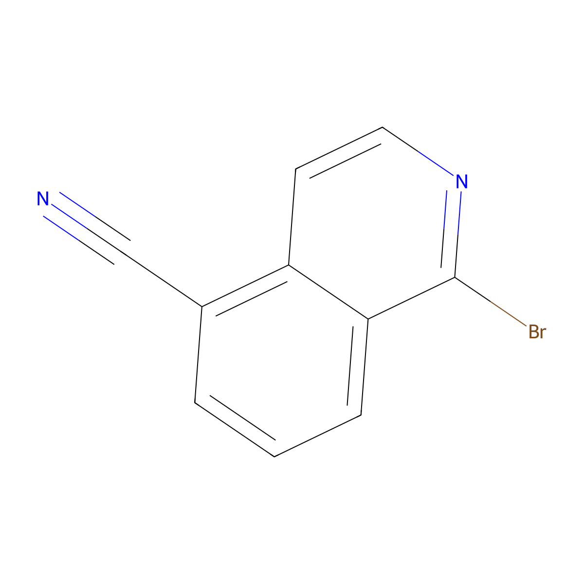 1-Bromoisoquinoline-5-carbonitrile molecular structure, CAS 1192829-87-0